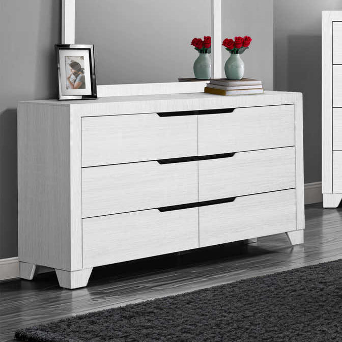 Alessia - 6-Drawer Chest of Drawers - White
