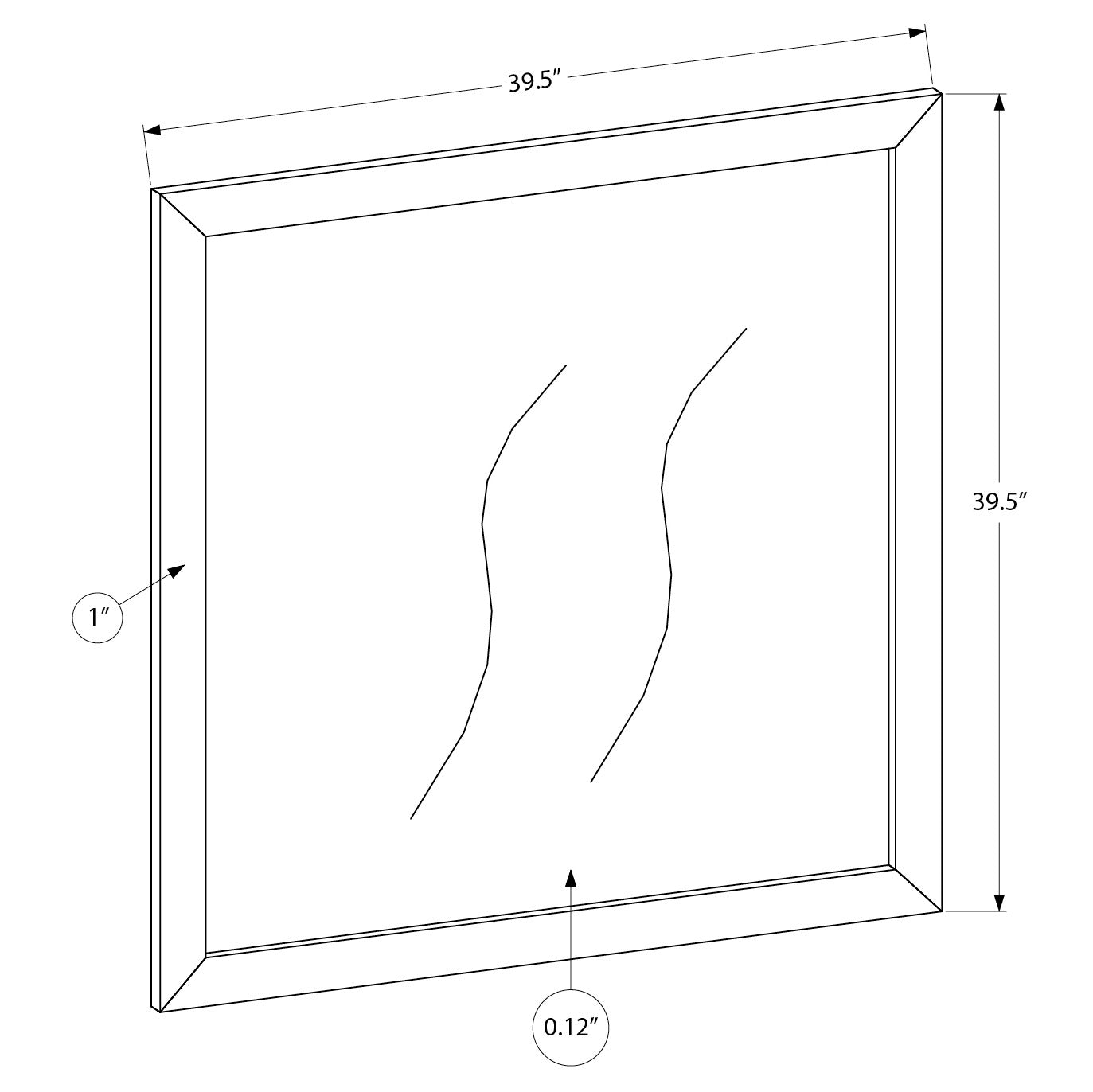 Alessia - Miroir - Blanc