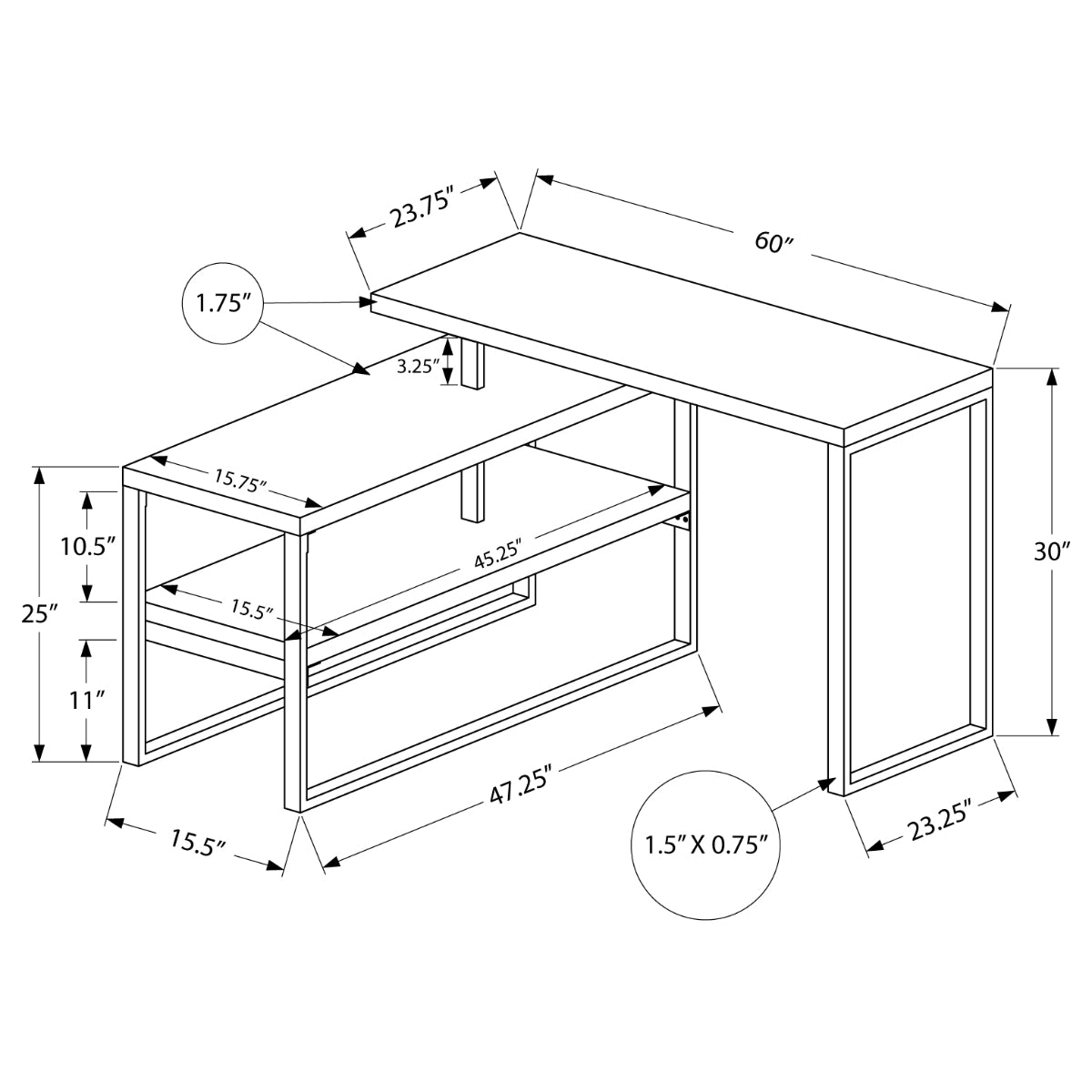 Halvar - Corner Office desk
