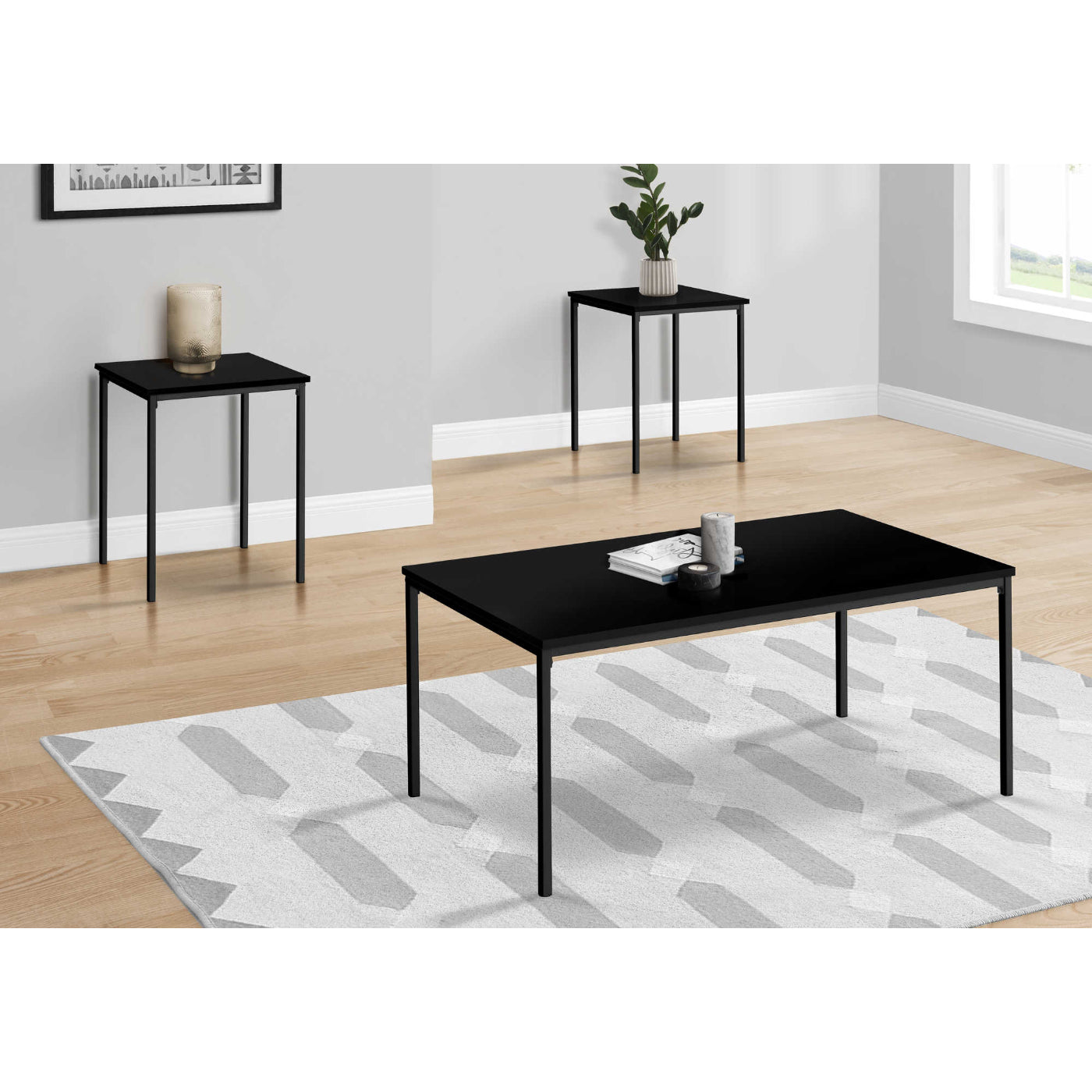 Armand - Coffee table set - Black