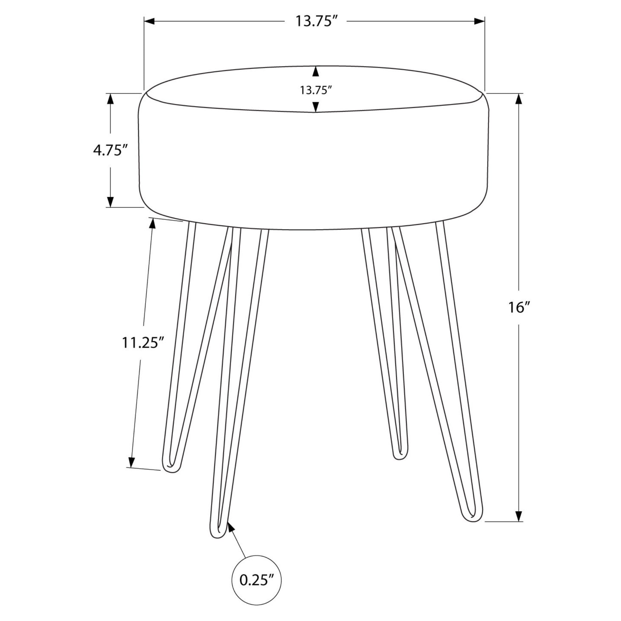Elara - Ottoman - Gris