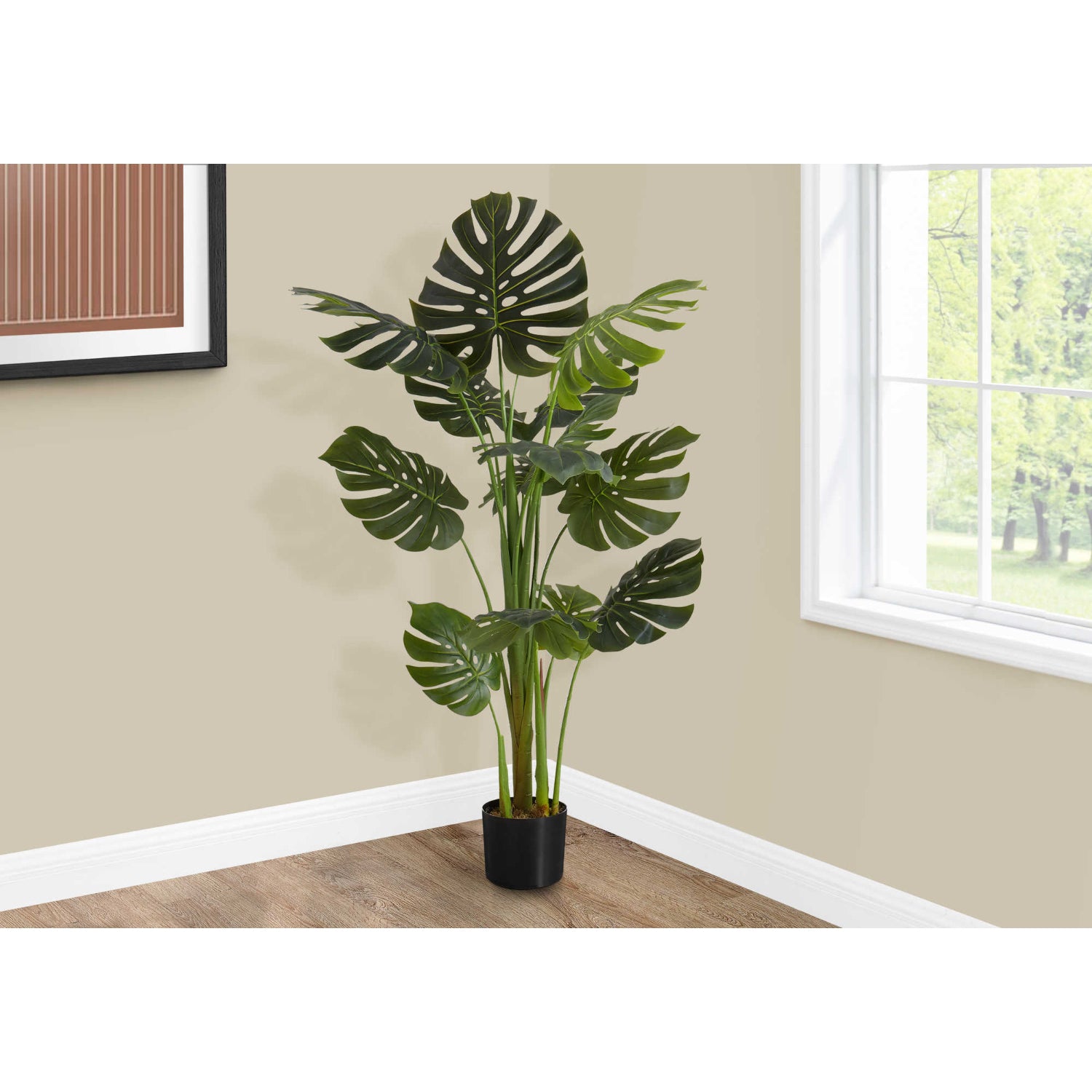 Artificial Plant - 55"H / Monstera Indoor Pot 6"