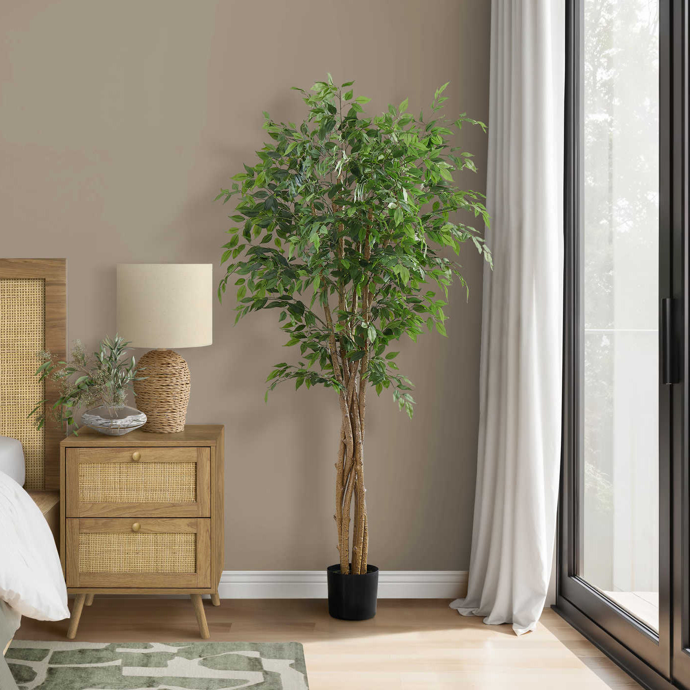Artificial Plant - 79"H / Ficus Indoor Pot 8"