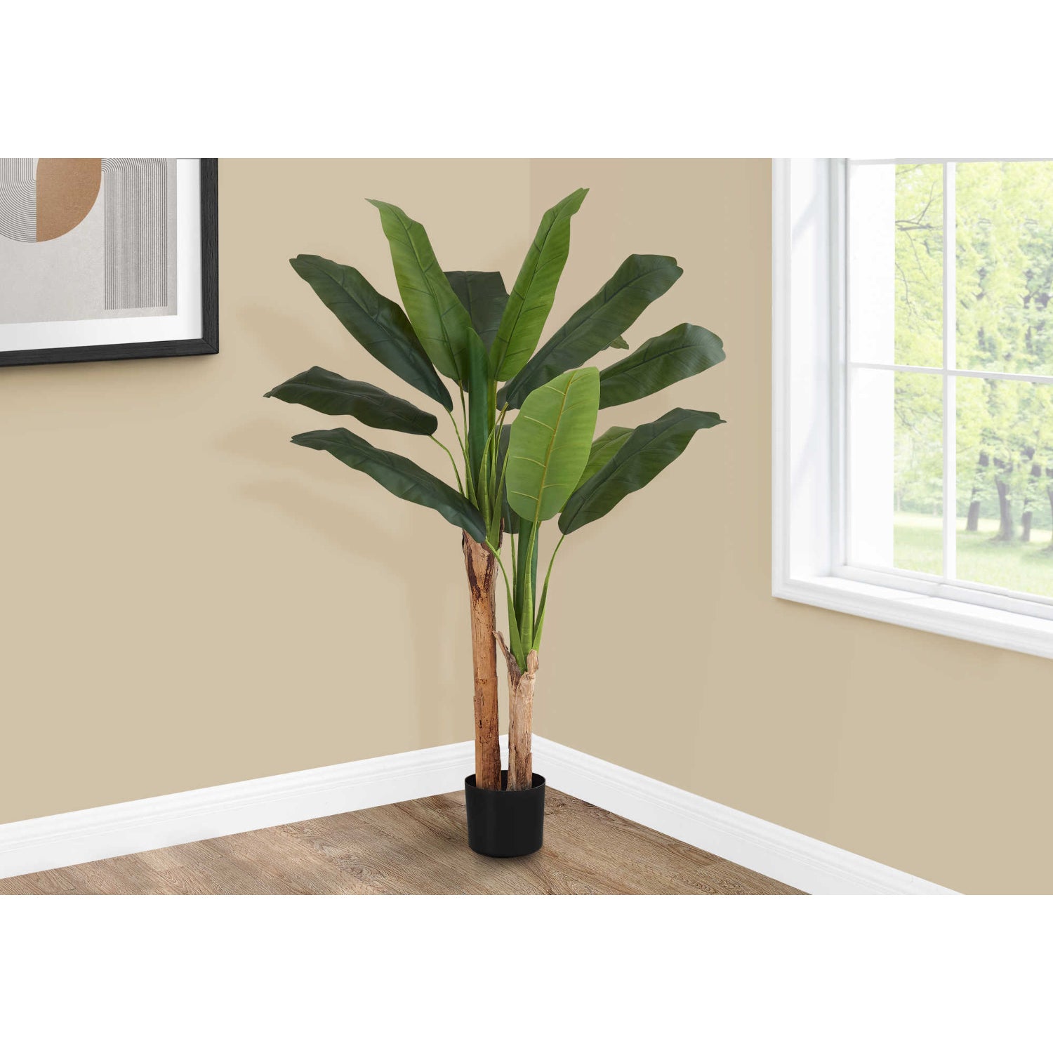 Artificial Plant - 55"H / Indoor Banana Tree 6" Pot