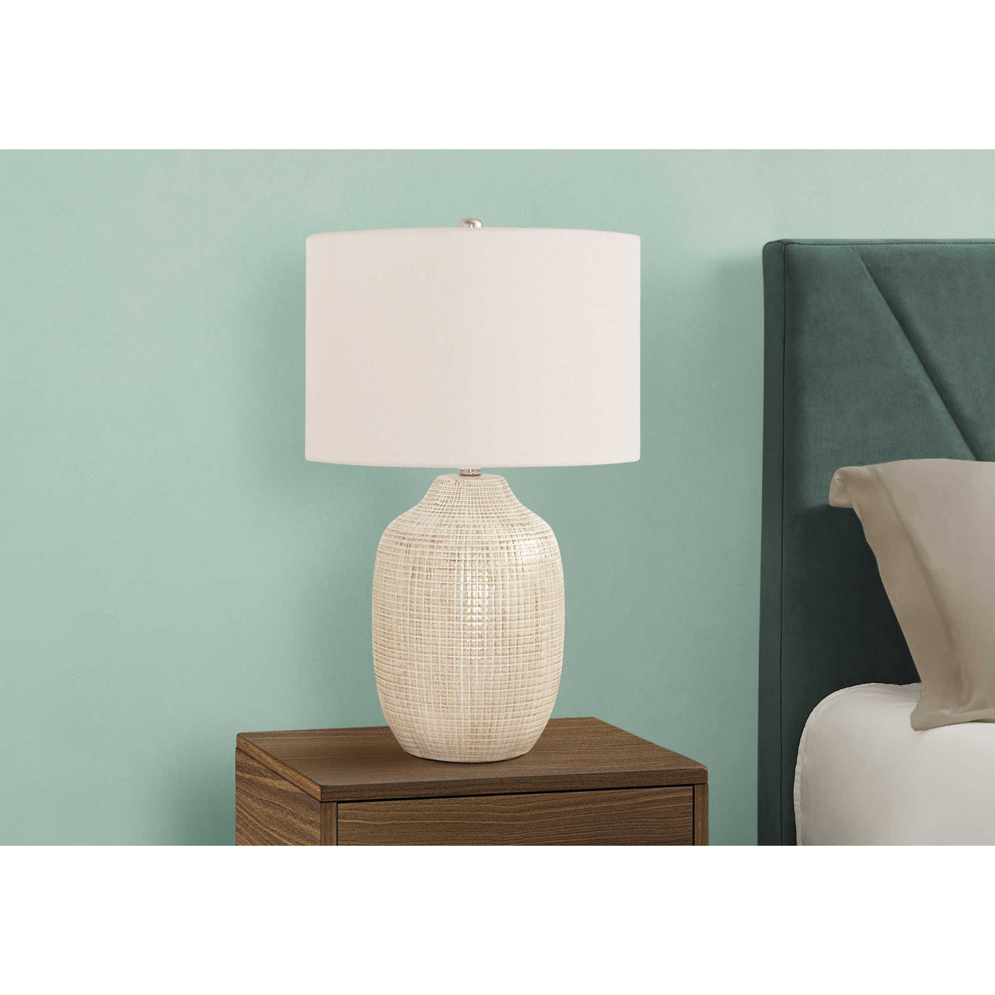 Table Lamp - 26"H / Ceramic Cream / Ivory