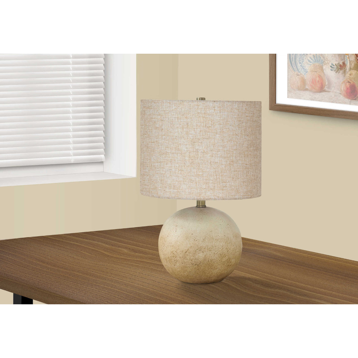 Table Lamp - 20"H / Beige Concrete / Beige