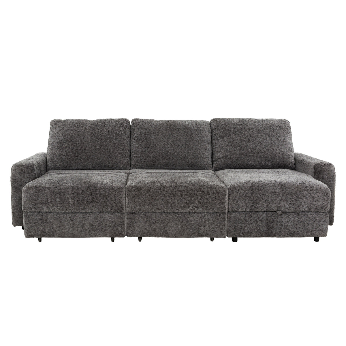 Elson - Power Reclining Sectional - Grey Fabric