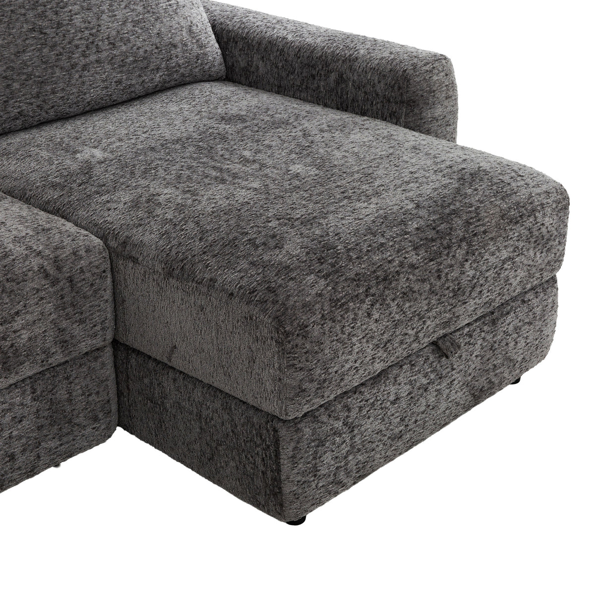 Elson - 6-Piece Power Reclining Sectional - Grey Fabric
