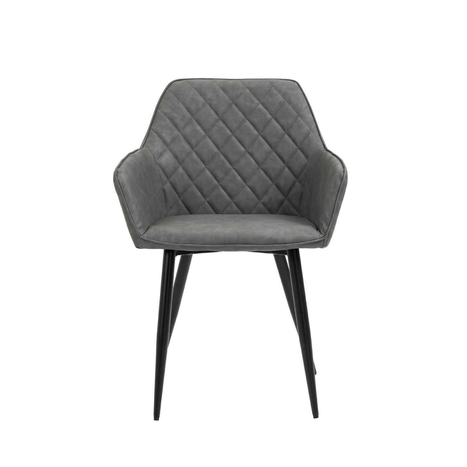 Livia - Dining Chair - Grey PU Leather