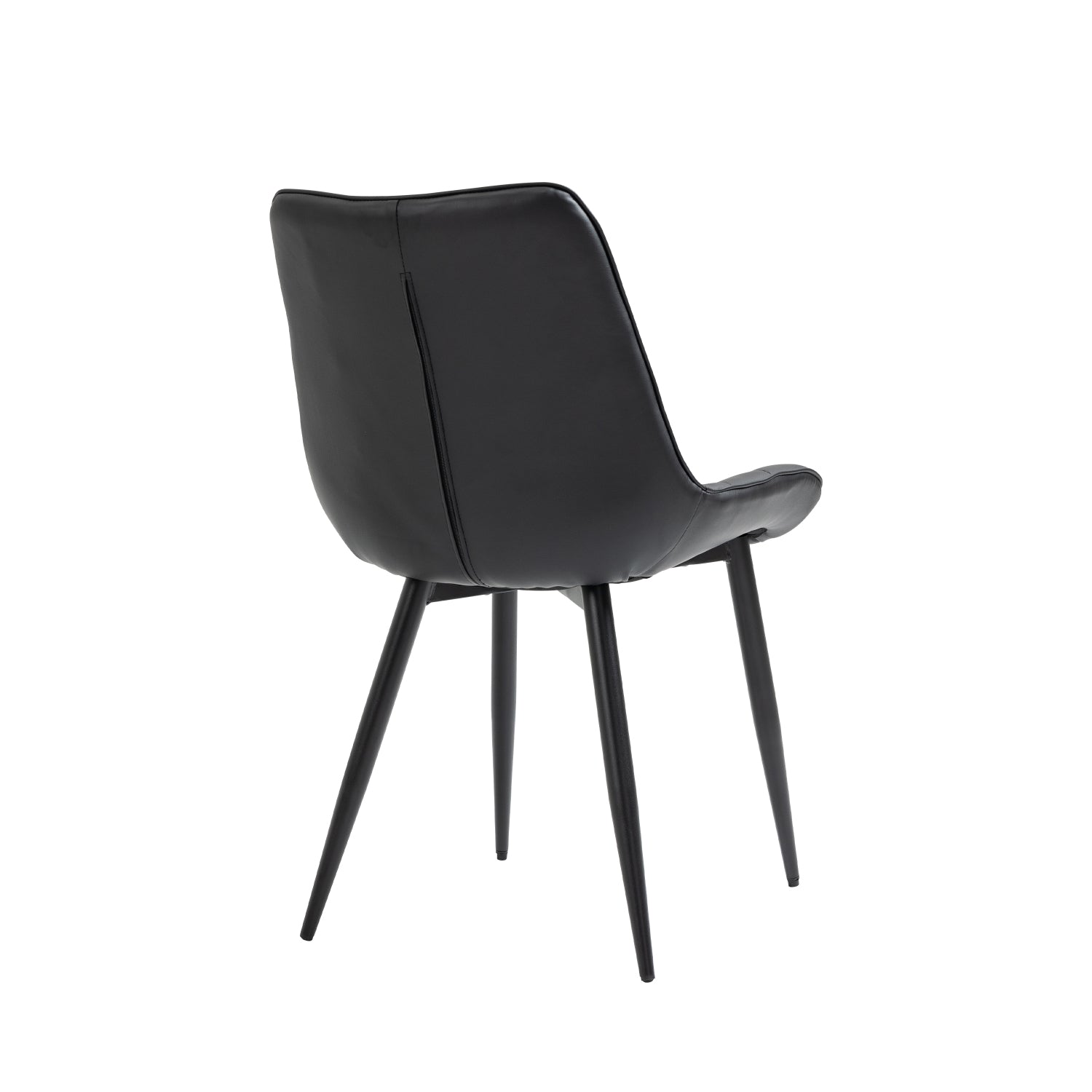 Aurora - Dining Chair - Black PU Leather
