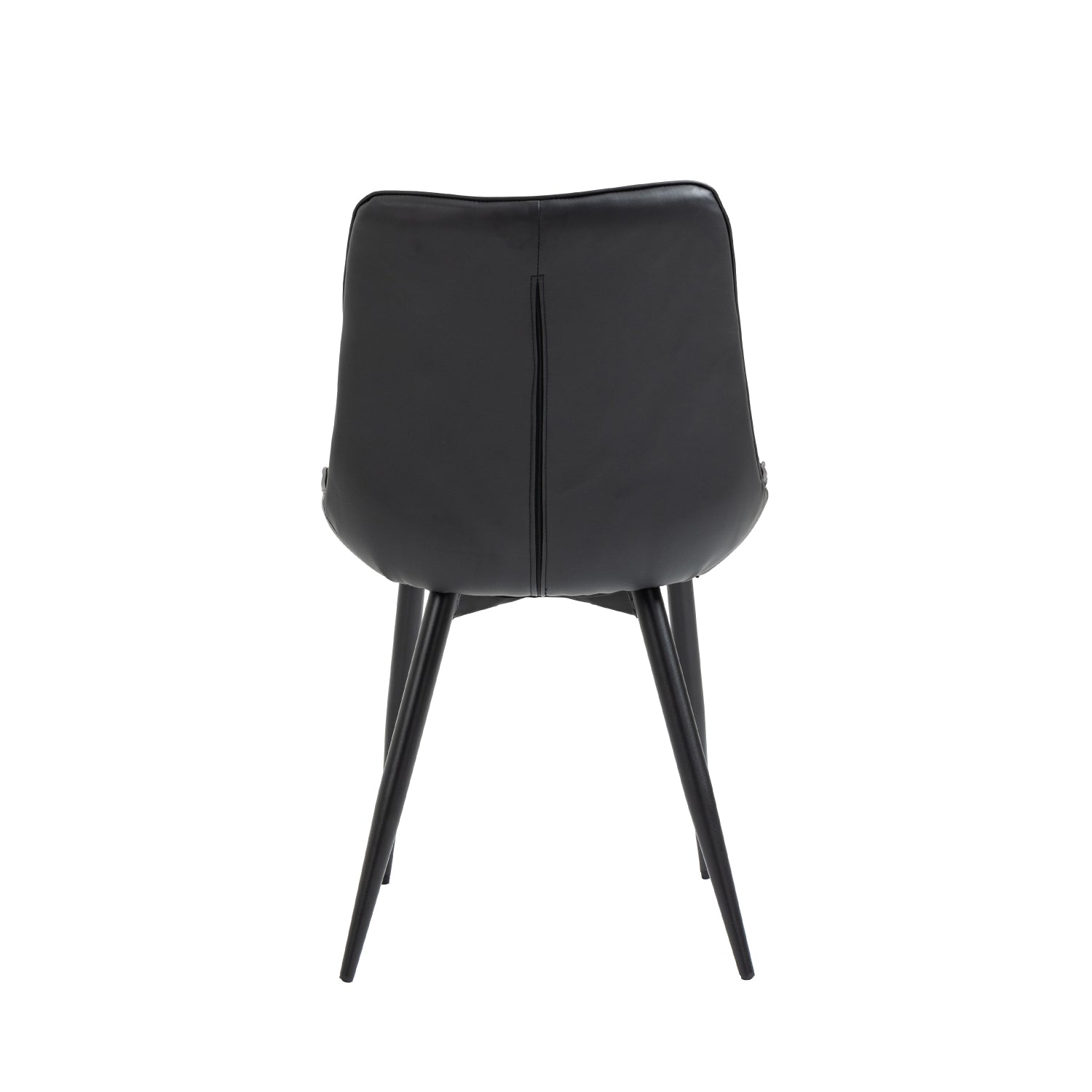 Aurora - Dining Chair - Black PU Leather