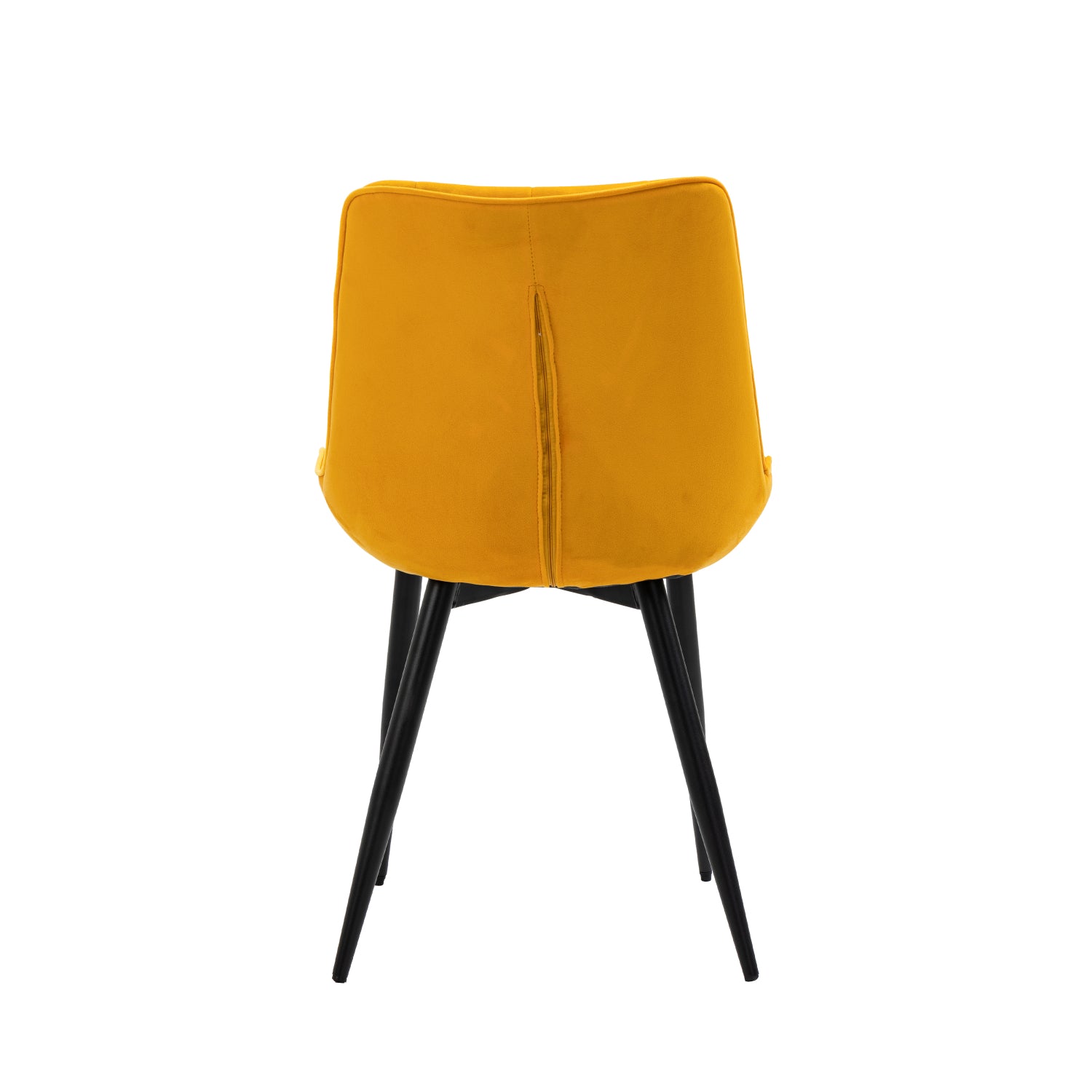 Aurora - Dining Chair - Yellow Velvet
