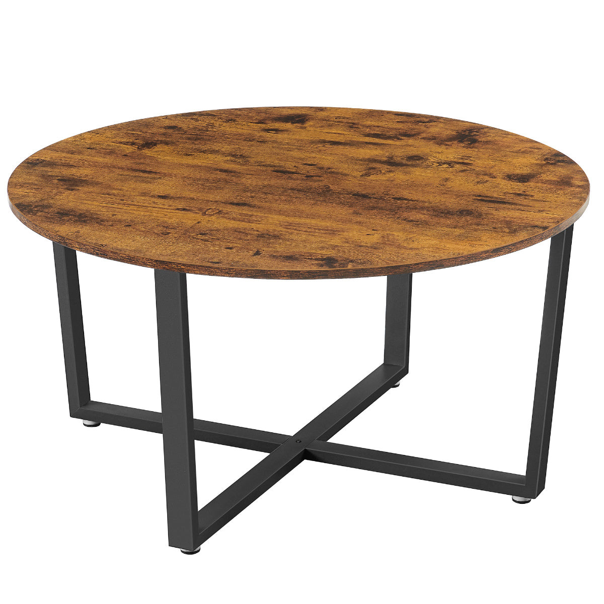 Cora - Table Basse ronde - Brun Rustique