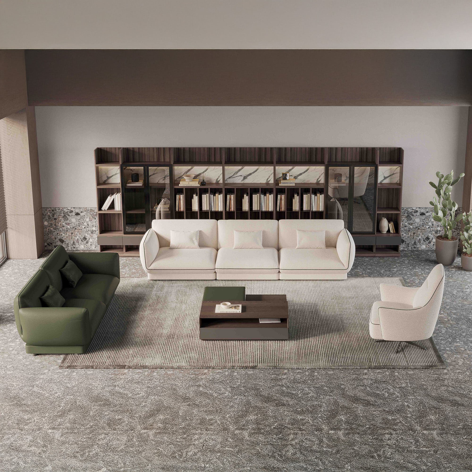 Loretta - Sofa - Beige Fabric