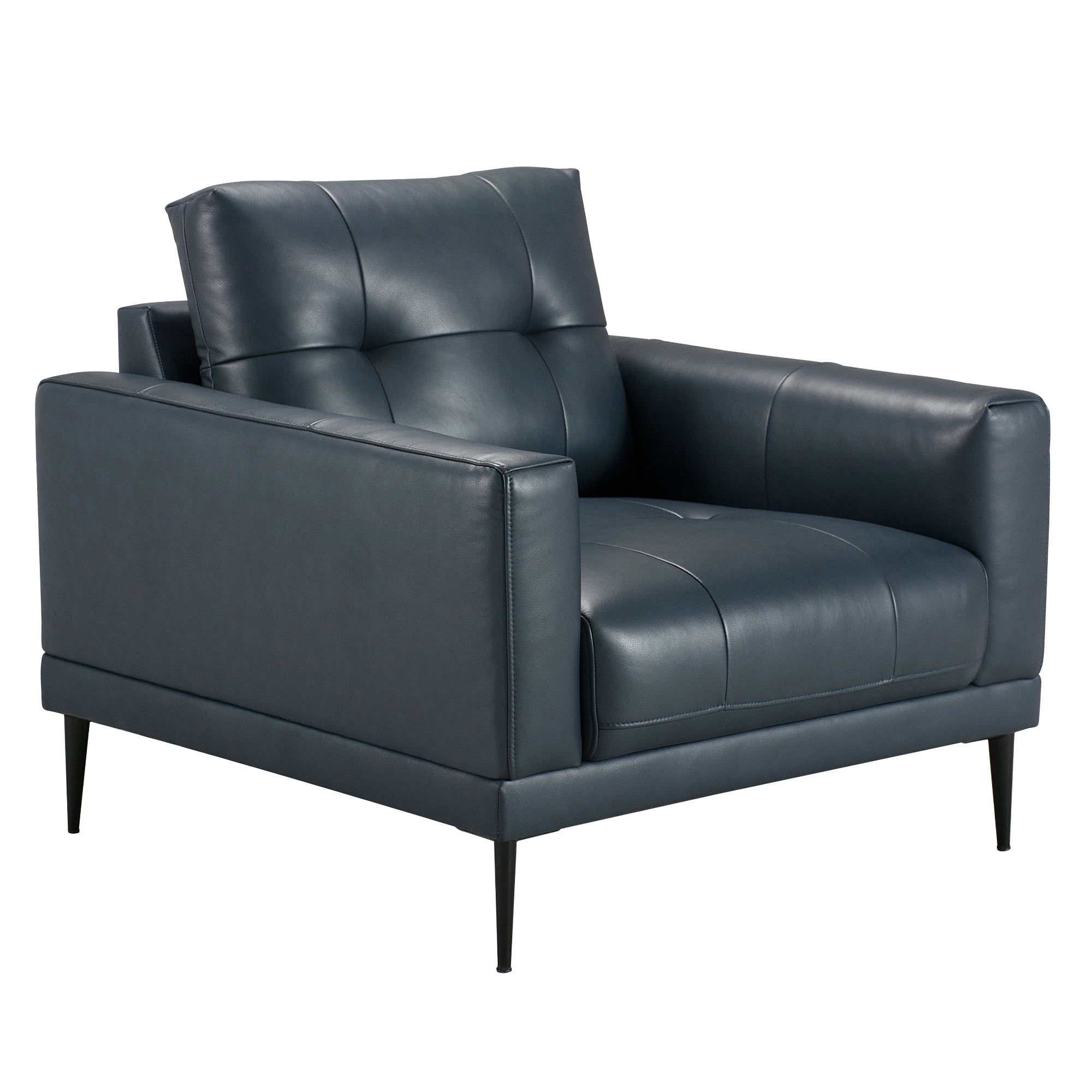 Valerio - Armchair - Indigo Leather
