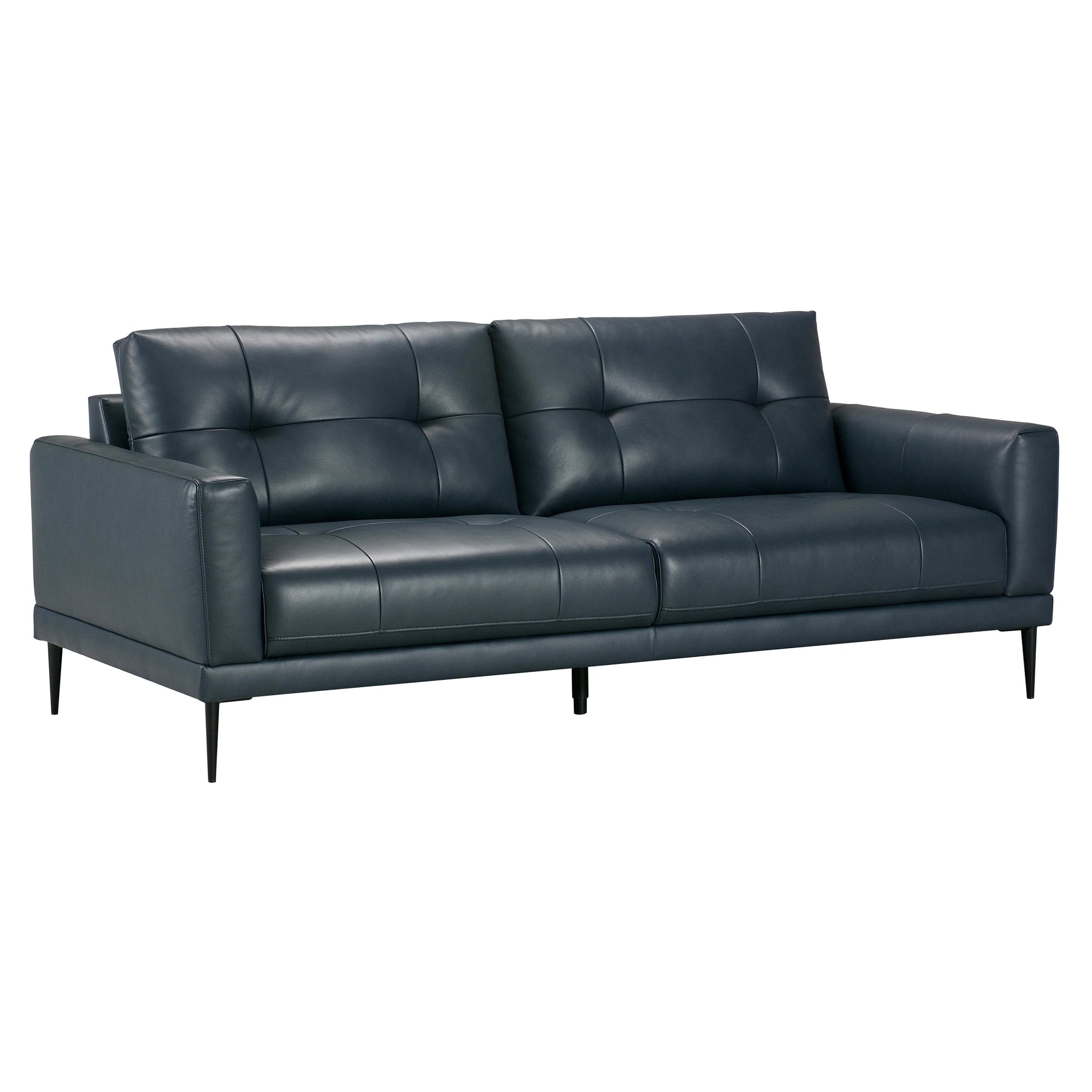 Valerio - Loveseat - Indigo Leather