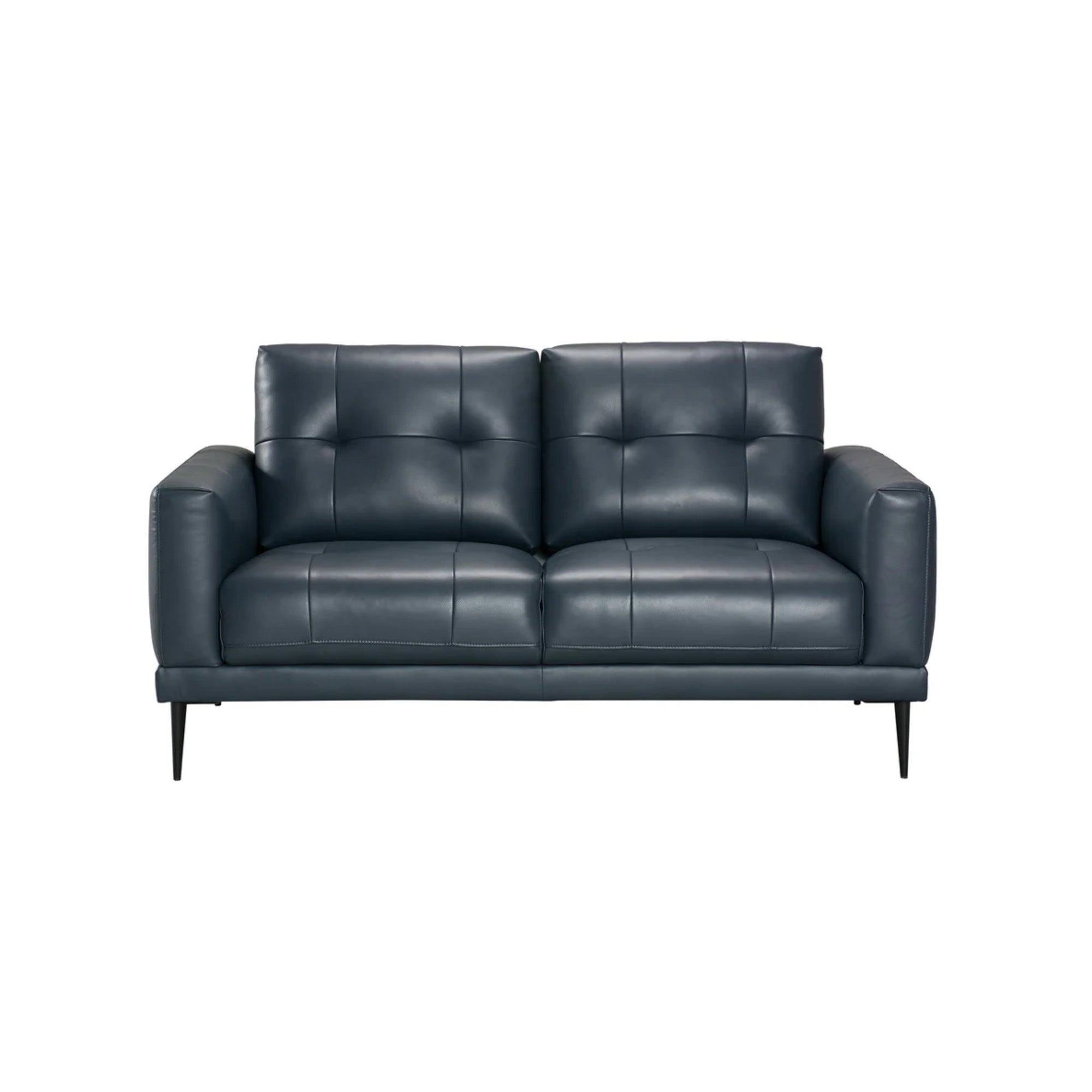 Valerio - Loveseat - Indigo Leather