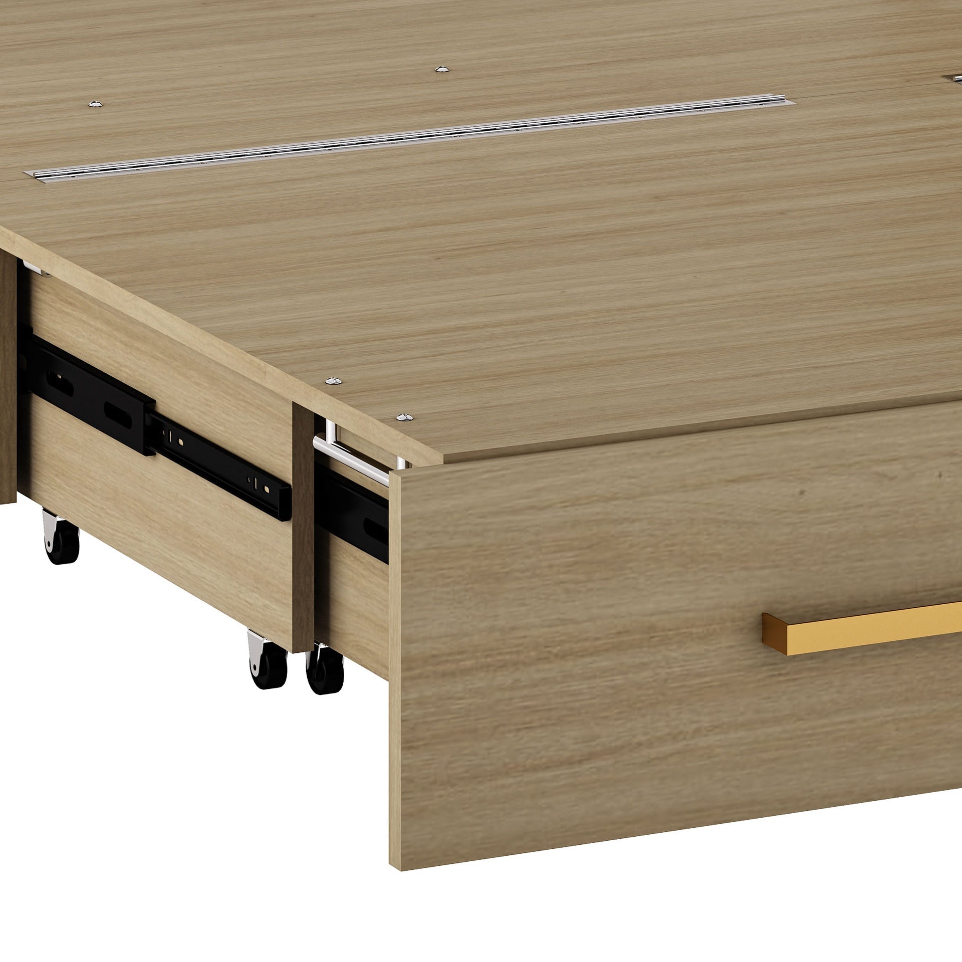 Triade - Queen Cabinet Bed - Natural