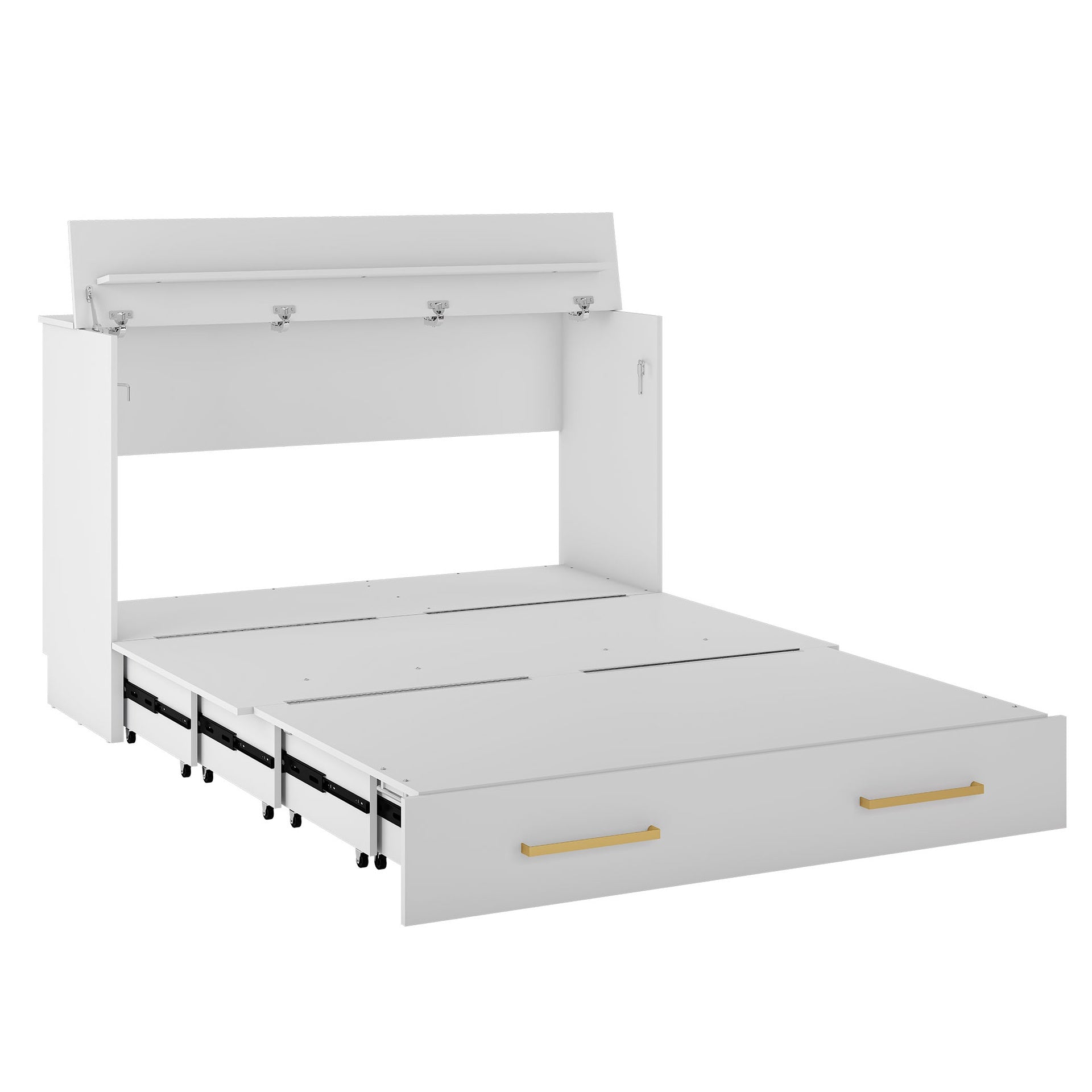 Triade - Queen Cabinet Bed - White