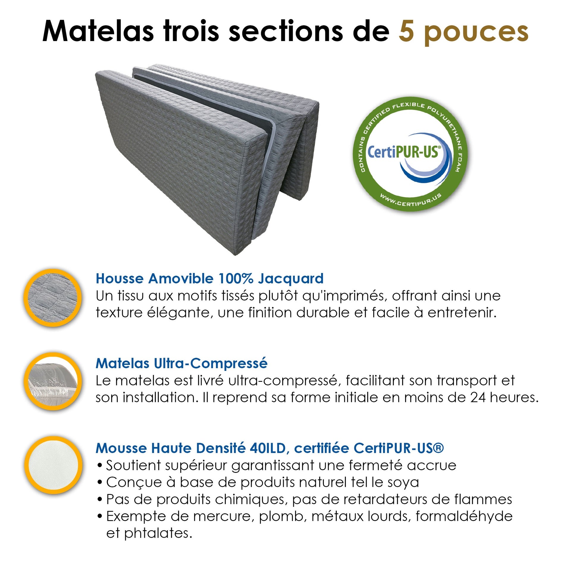 Triade - Cabinet Bed with Mattress - Queen - Tuxedo