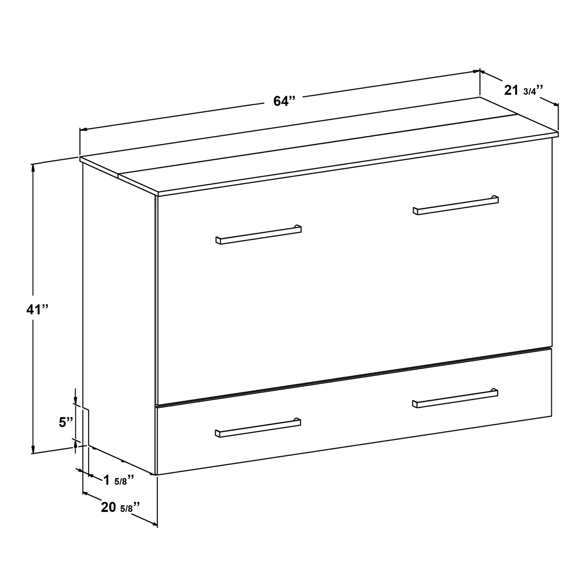 Triade - Queen Cabinet Bed - Natural