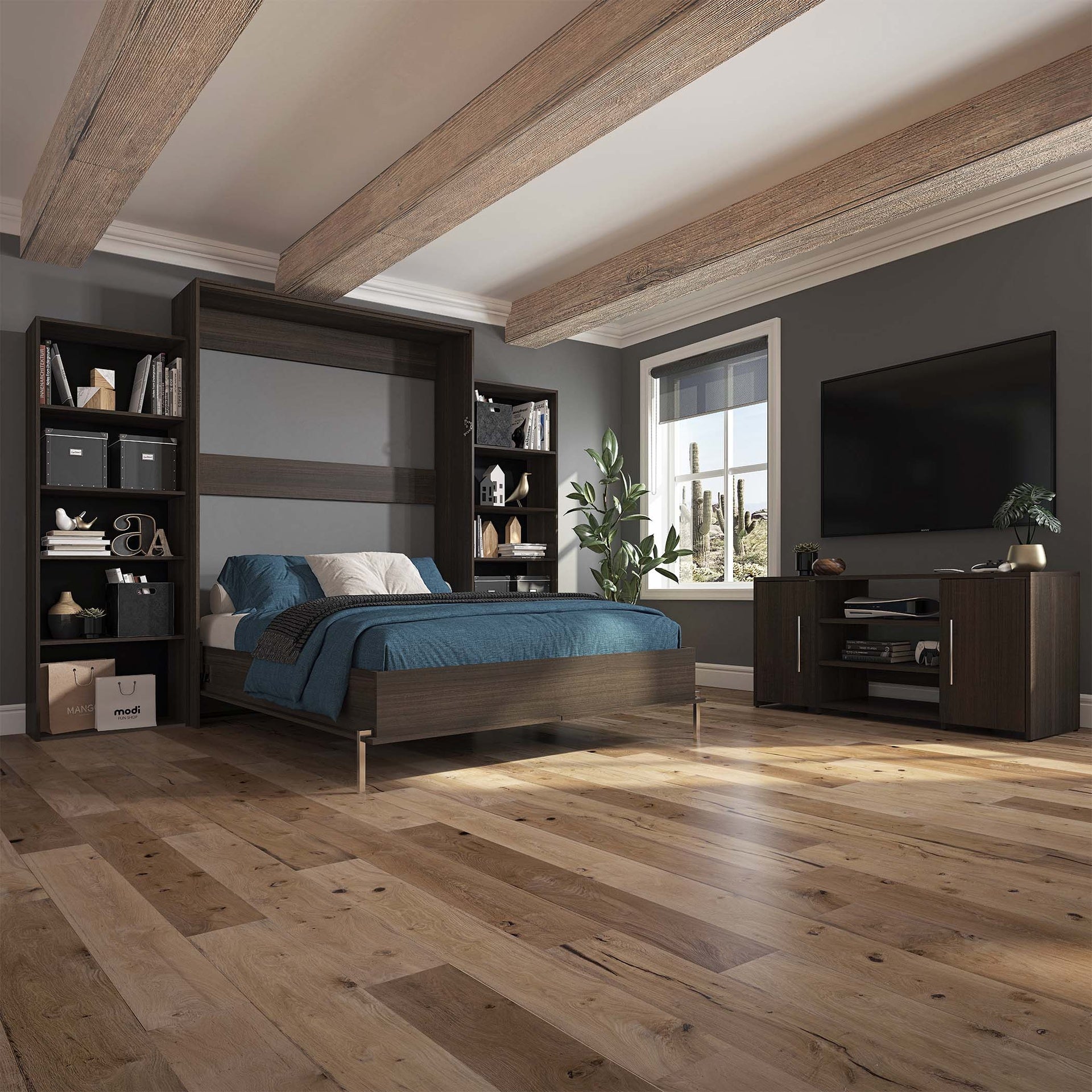 James - Queen Murphy Bed - Tuxedo