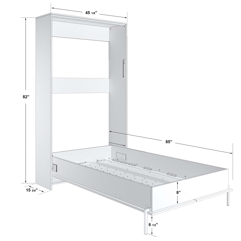 James - Twin Murphy Bed - Black