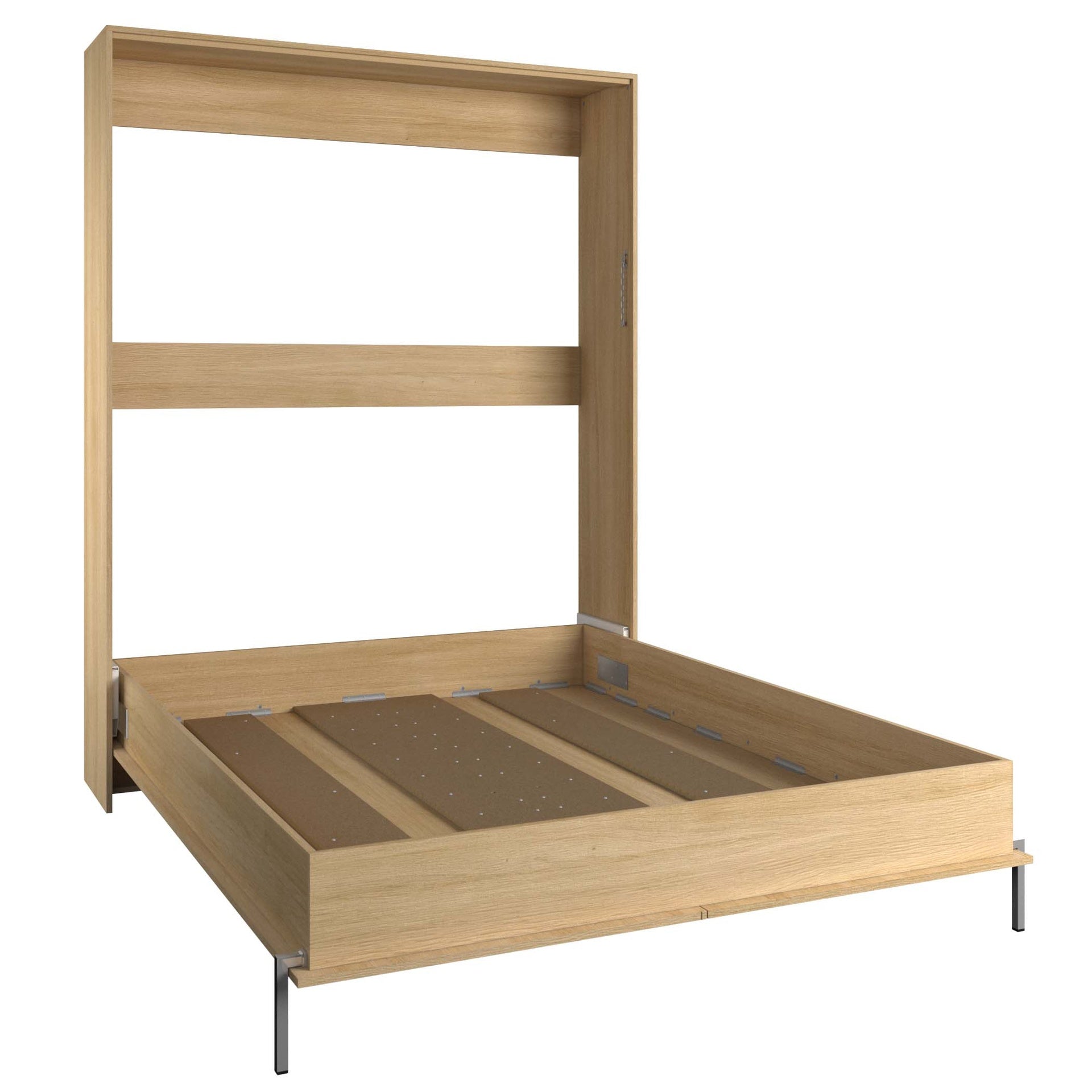 James - Queen Murphy Bed - Natural Wood