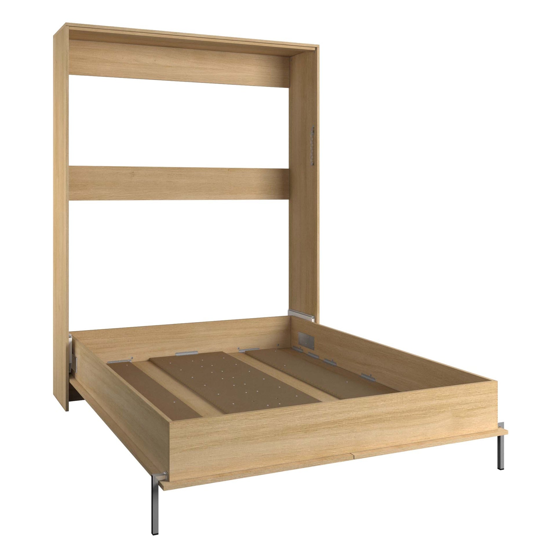 James - Full Murphy Bed - Natural Wood