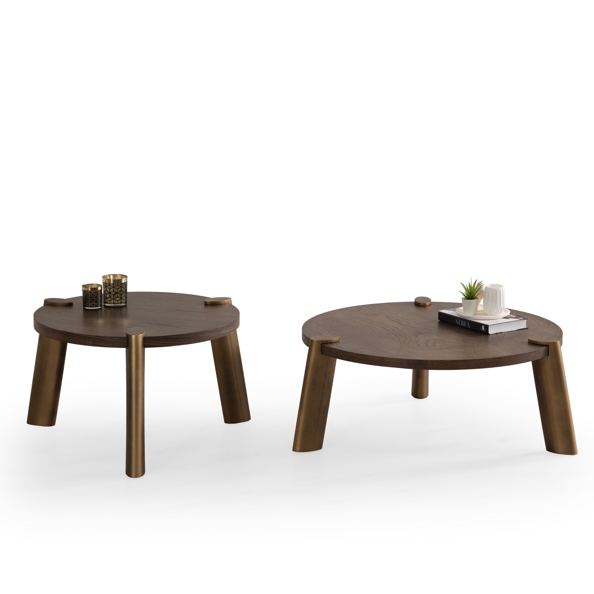 Lotus - Center Table Set - Walnut