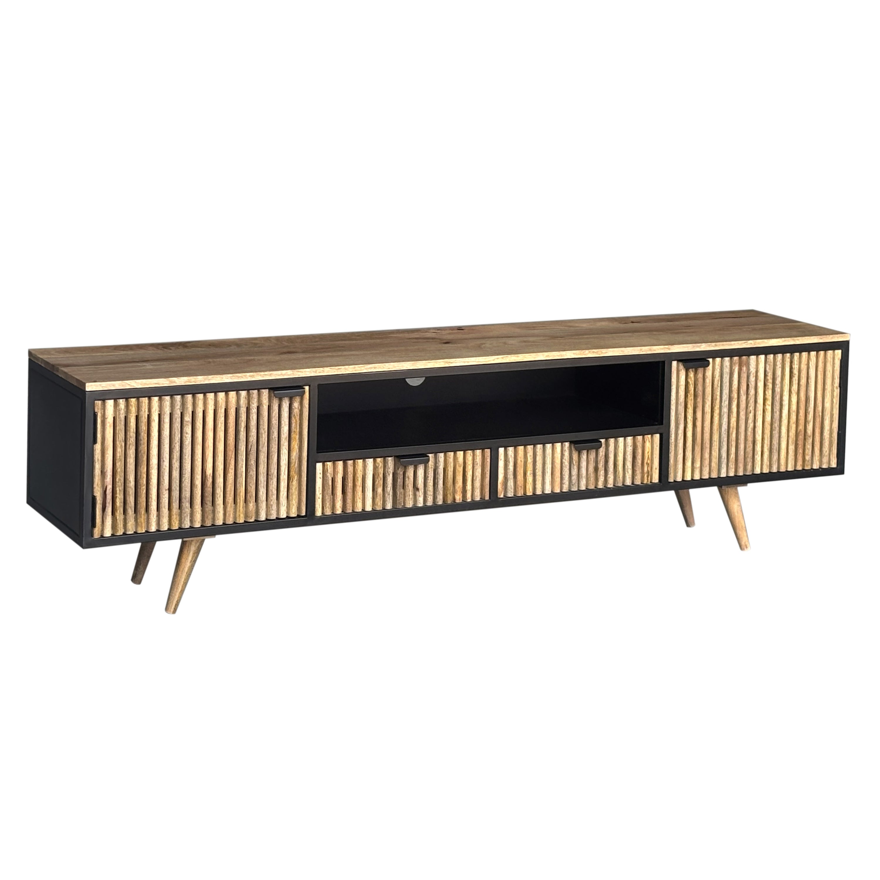 Naor - TV Stand - Solid Wood - 78"