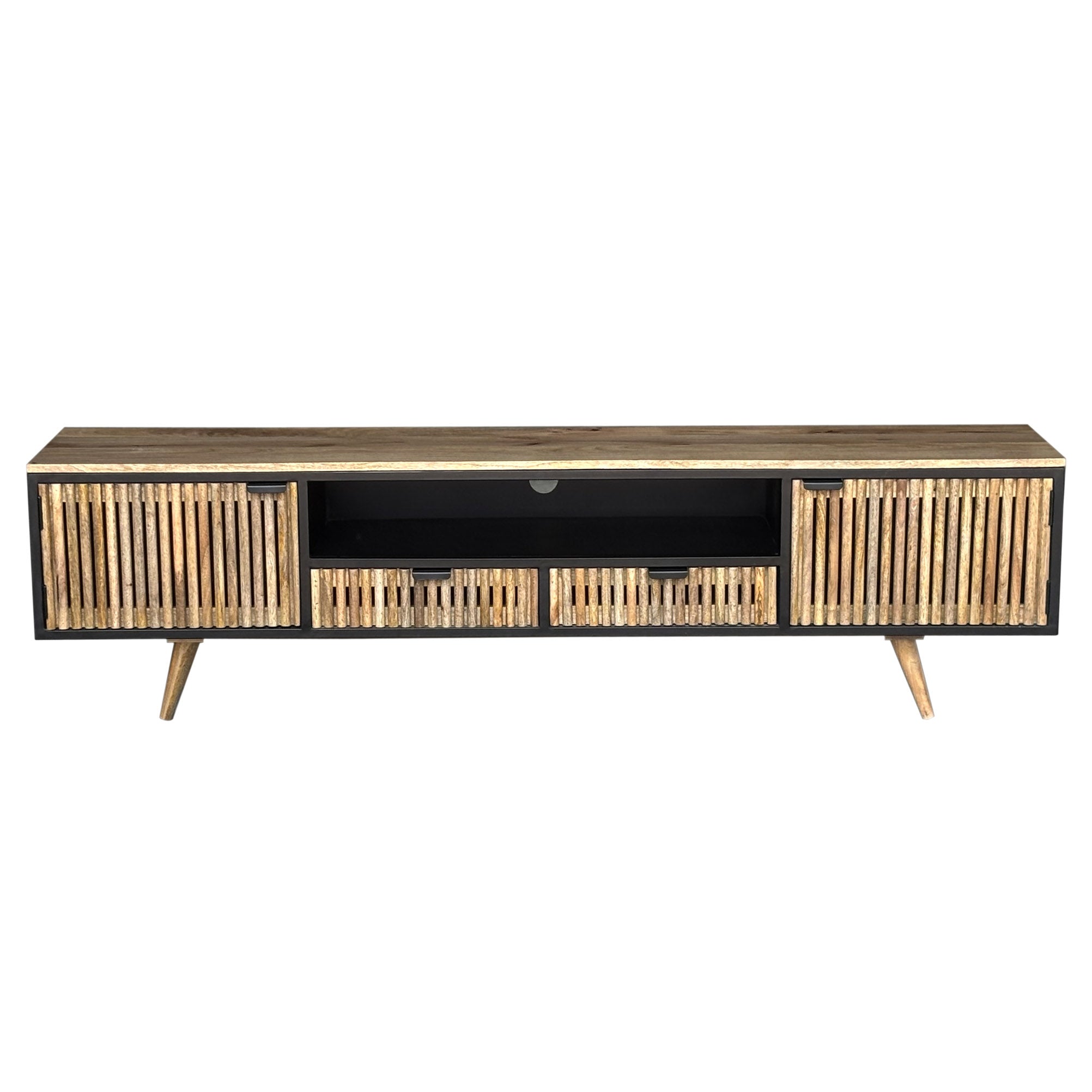 Naor - TV Stand - Solid Wood - 78"