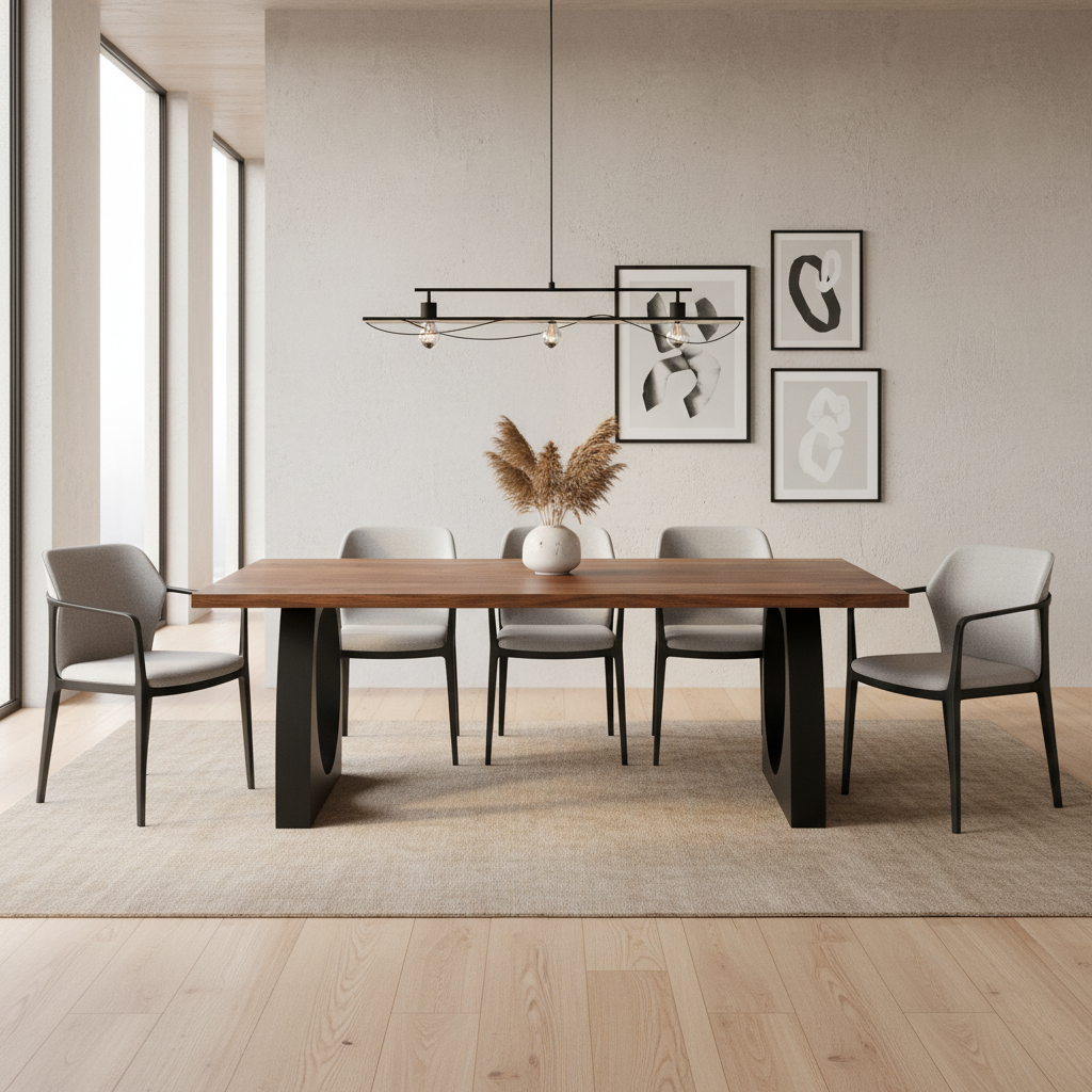 Arlena - Dining Table - Solid Walnut Wood