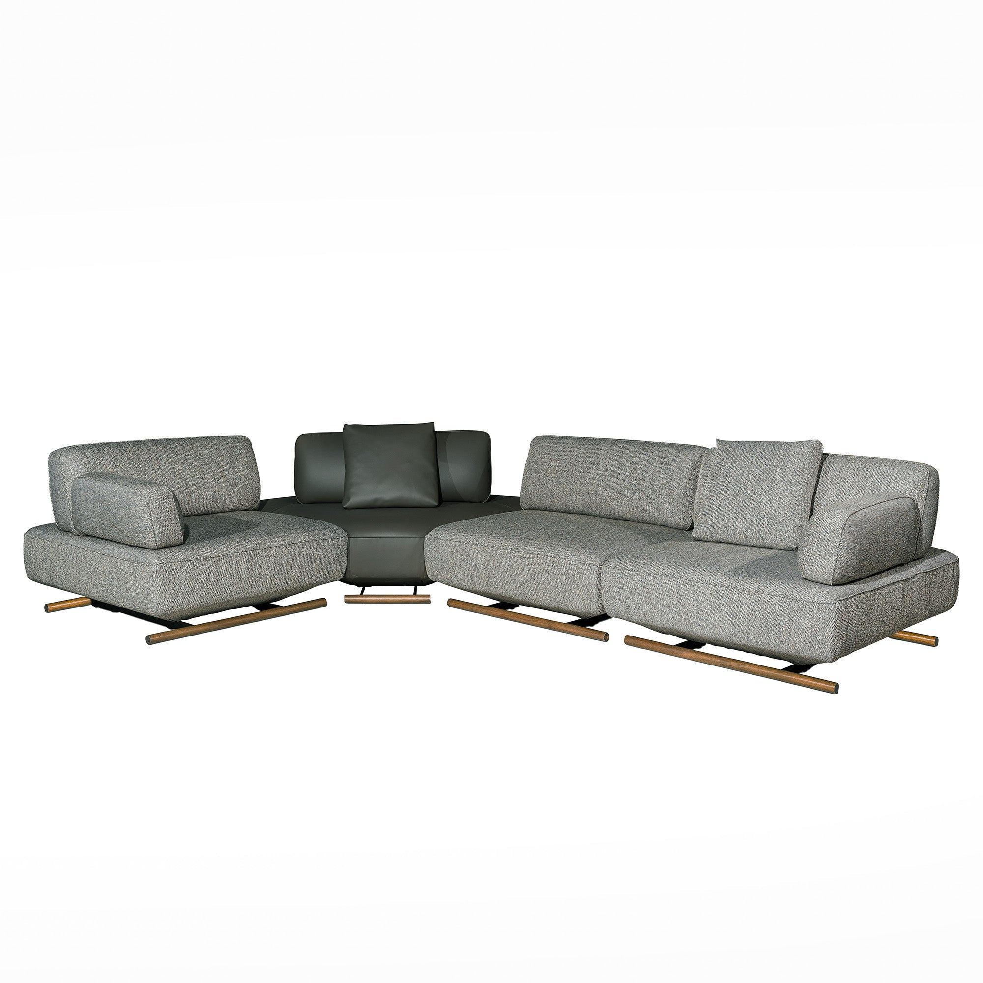 Mila - Sectionnel Modulaire - Brun