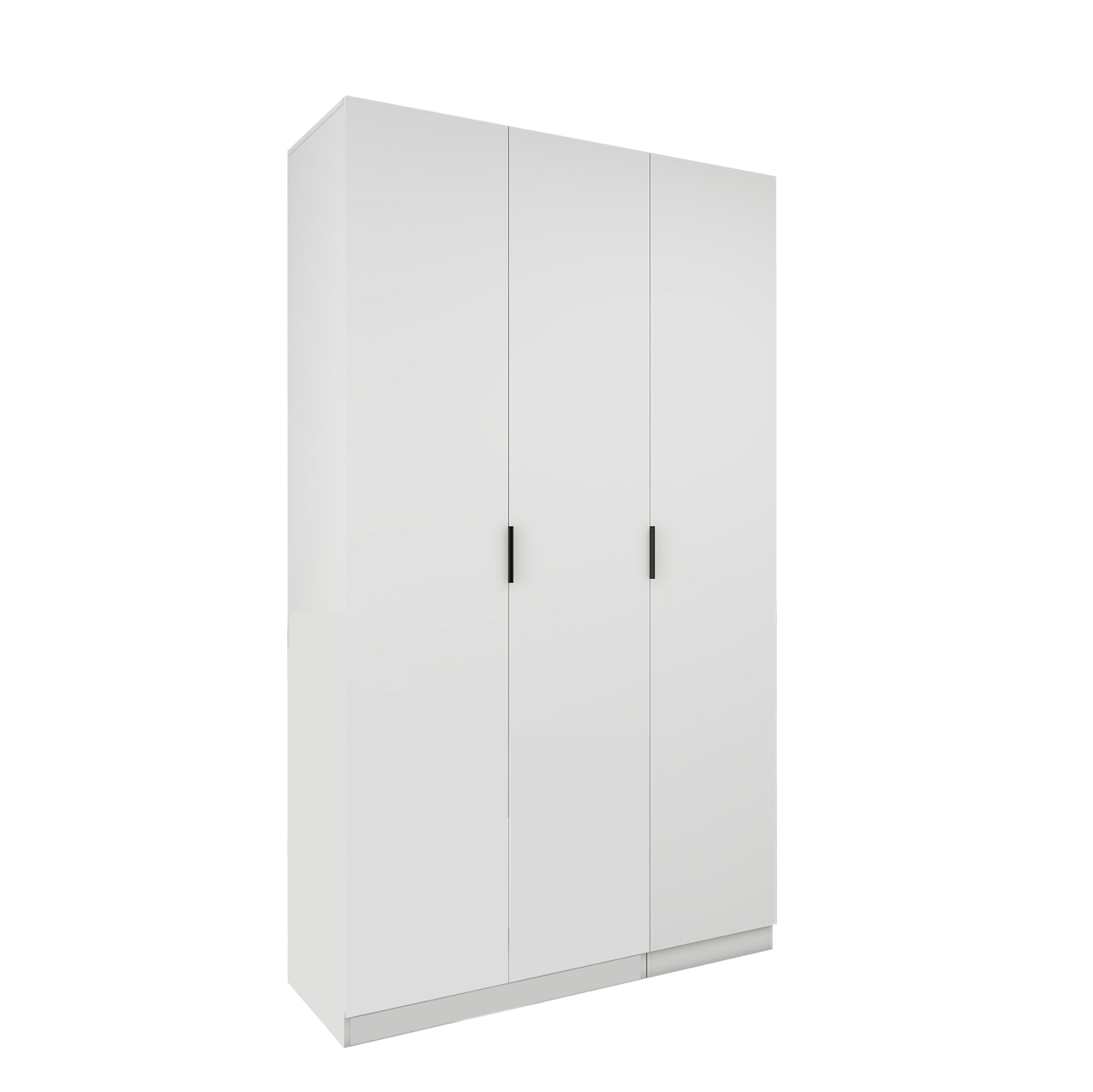 Clas - Modular Wardrobe - 3 Doors - Glossy White