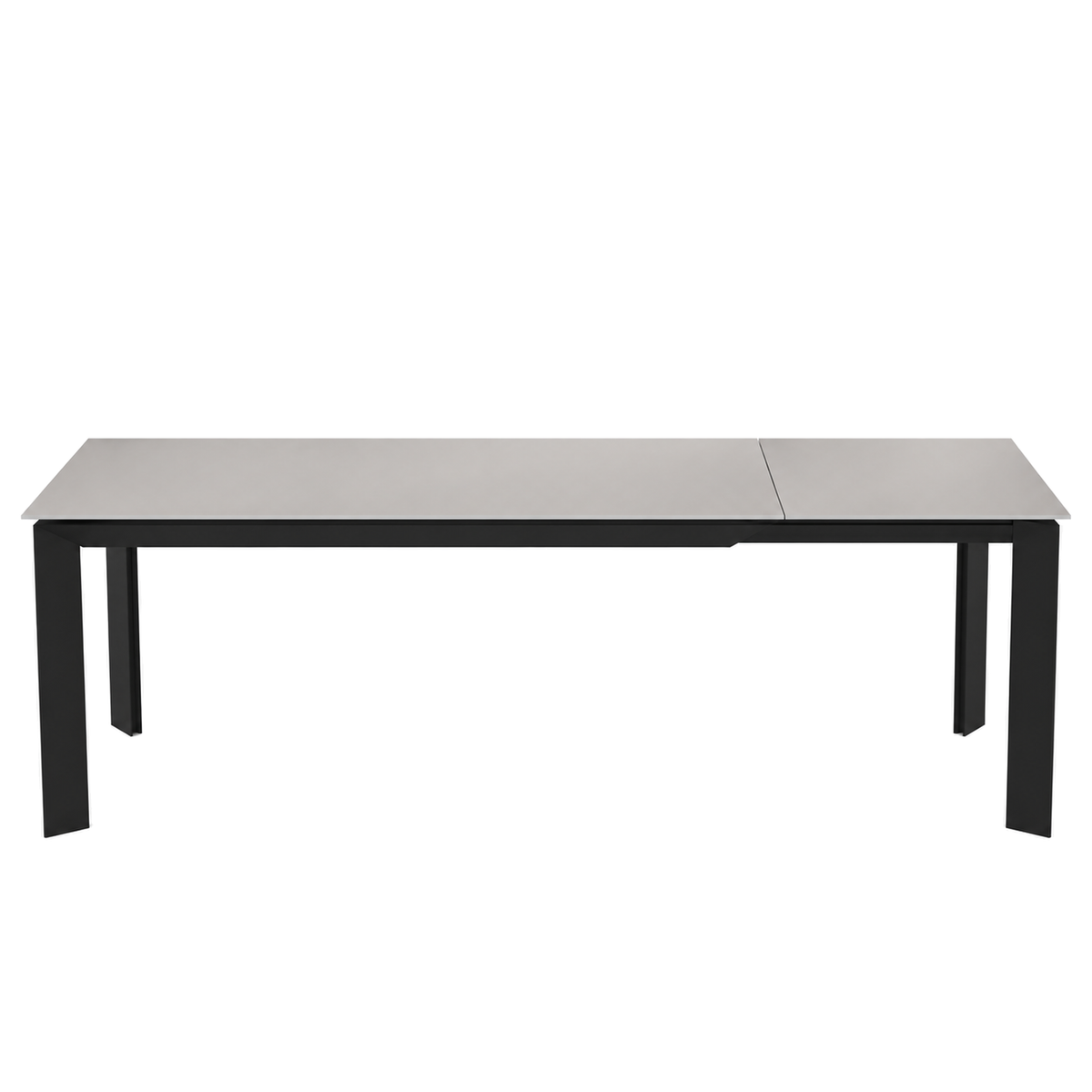 Elliot - Extendable Dining Table - Grey Tempered Glass