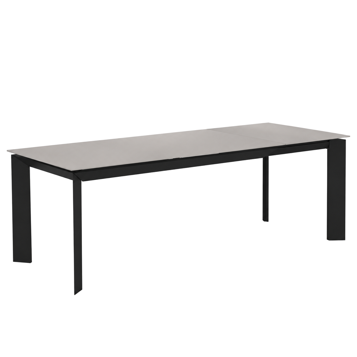 Elliot - Extendable Dining Table - Grey Tempered Glass