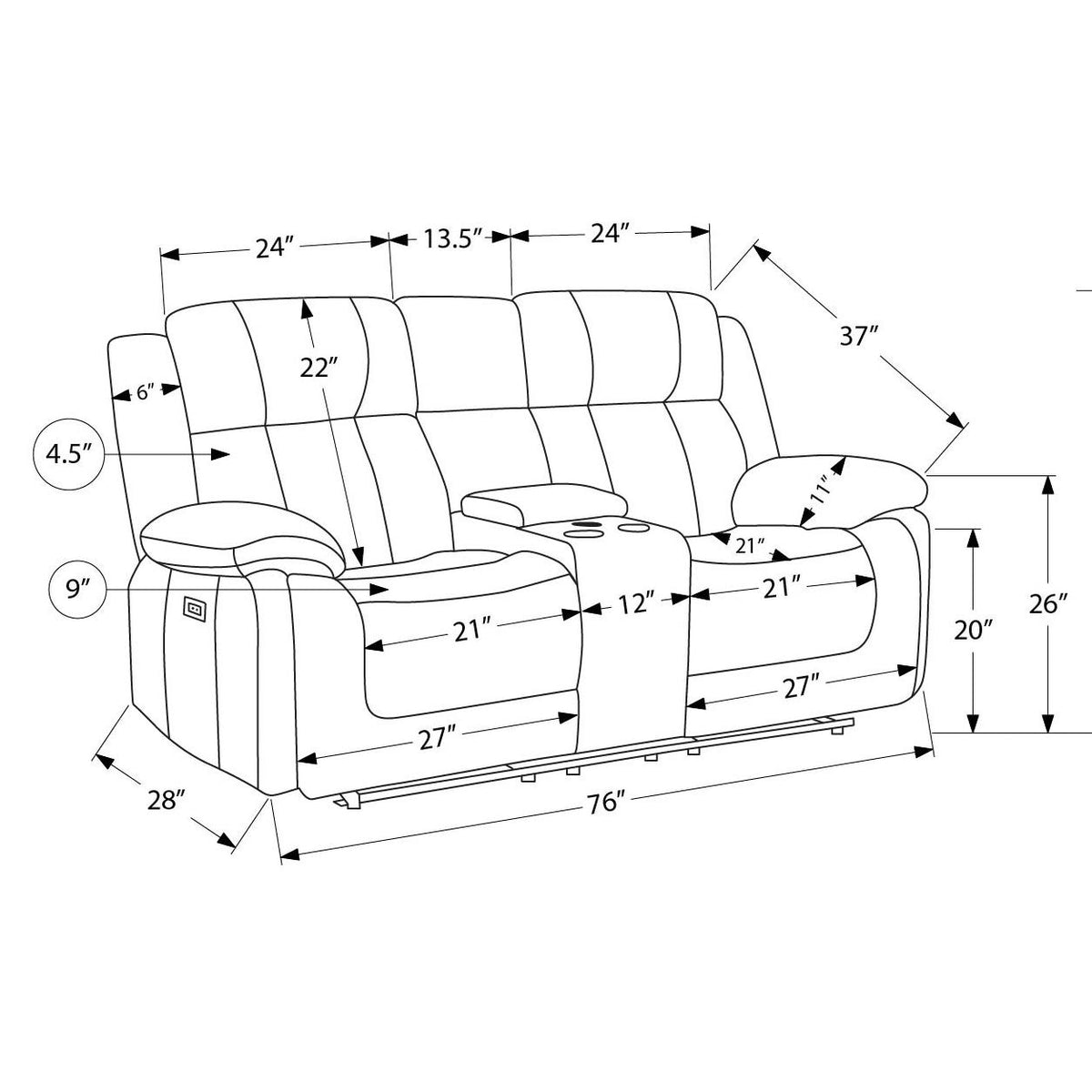 Mason - Power Reclining Loveseat - Beige