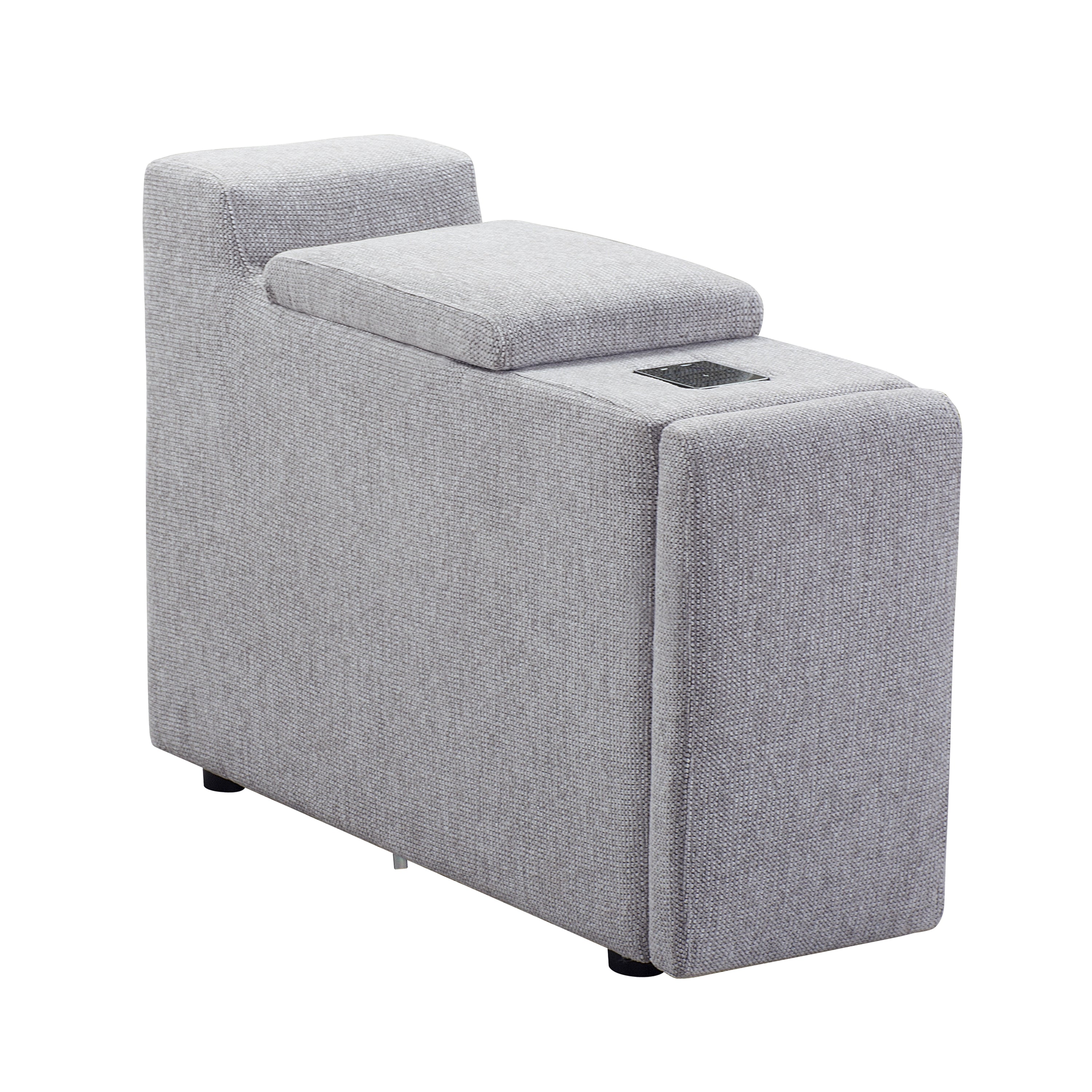 Amaro - Modular Sectional Sofa with Ottoman and Console - Light Grey