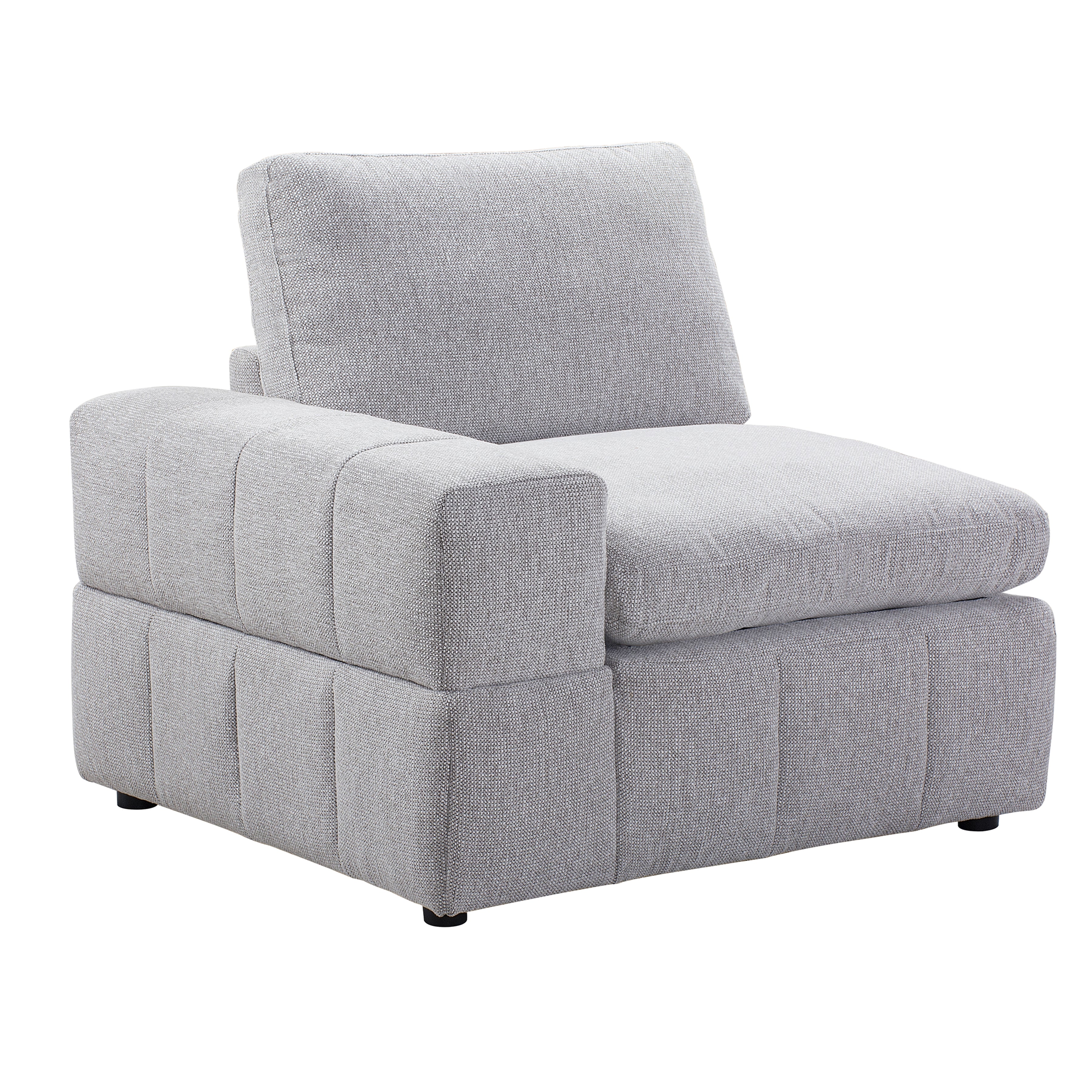 Amaro - Module with left armrest - Light Grey