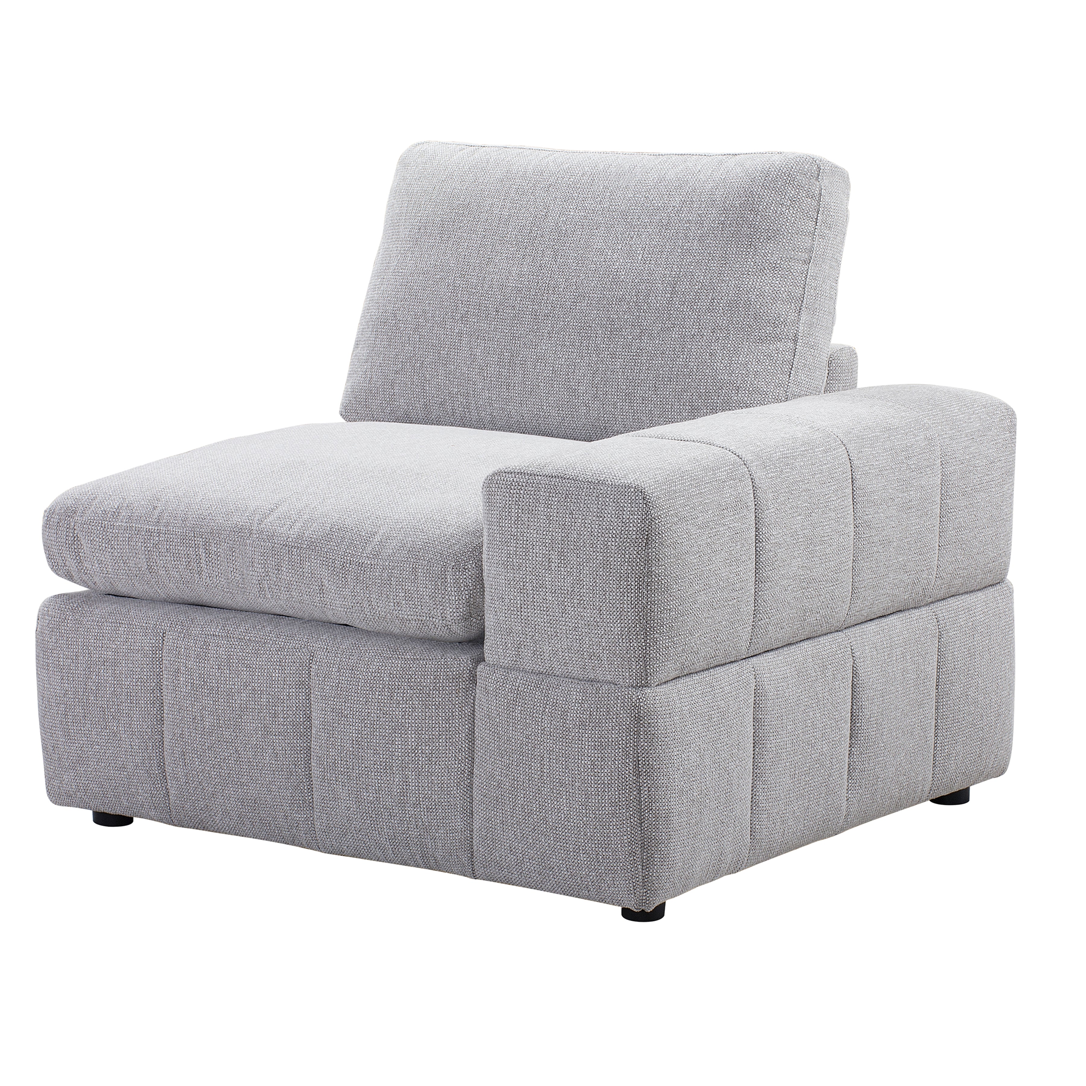 Amaro - Module with right armrest - Light Grey