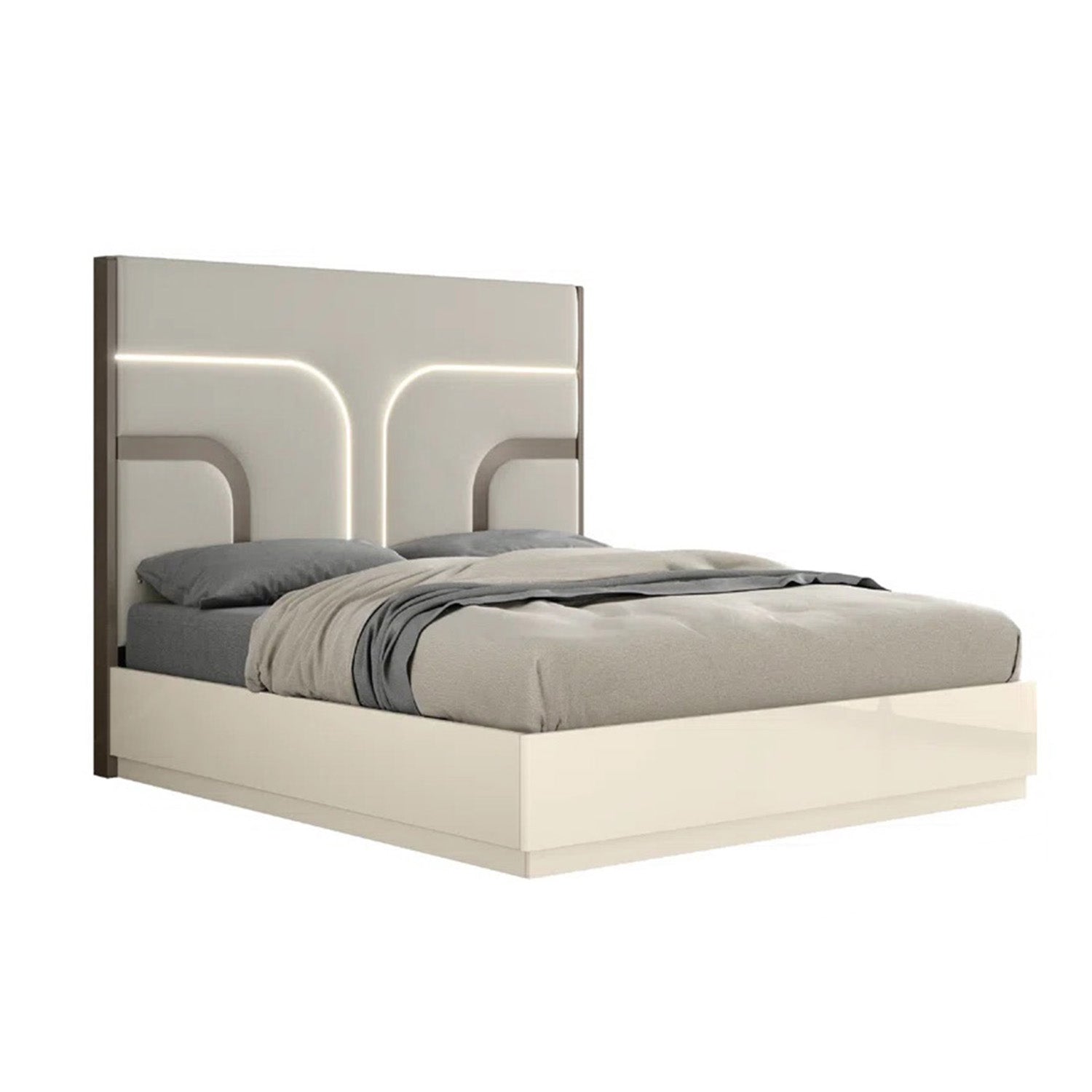 Livo - King Bed - Beige
