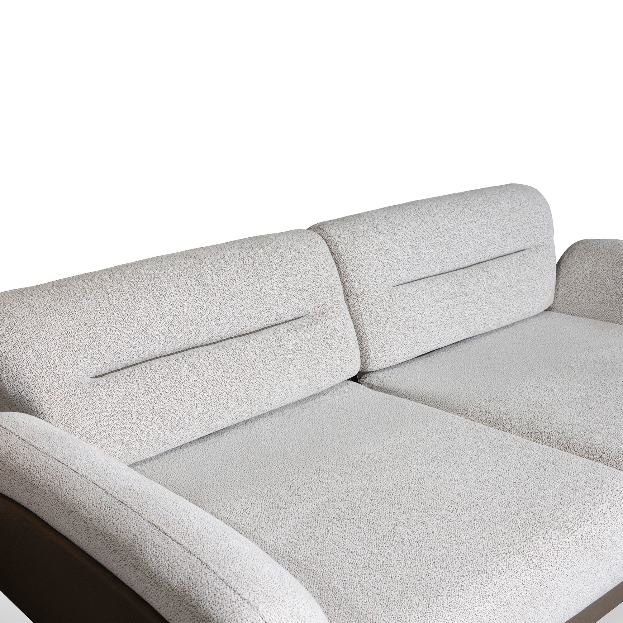 Nova - 3-seater sofa - Beige and Brown