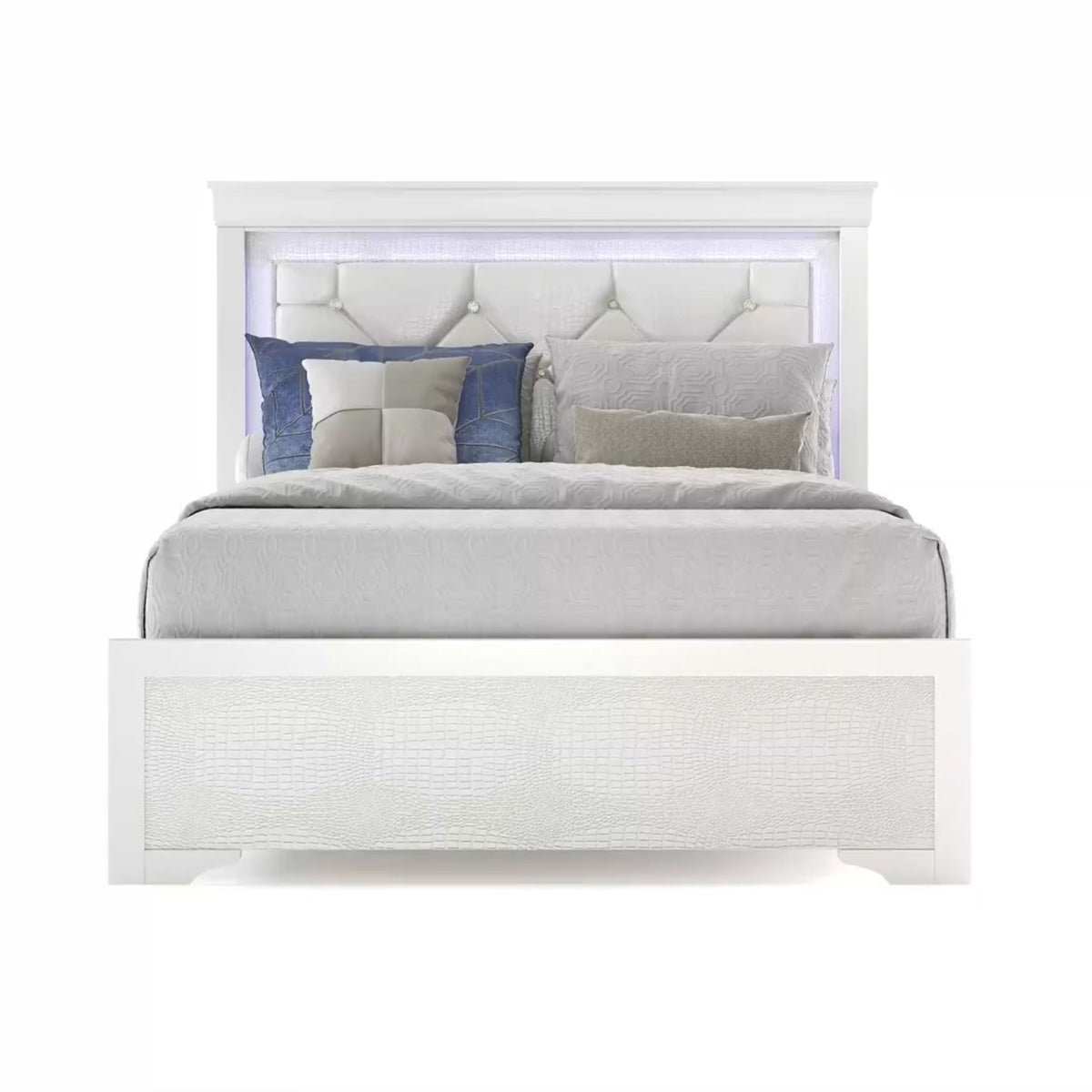 Orelis - Full Bed - White