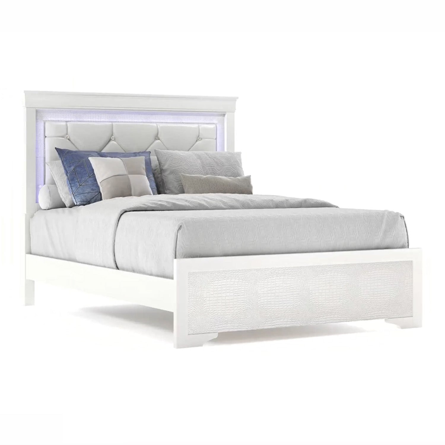 Orelis - Full Bed - White