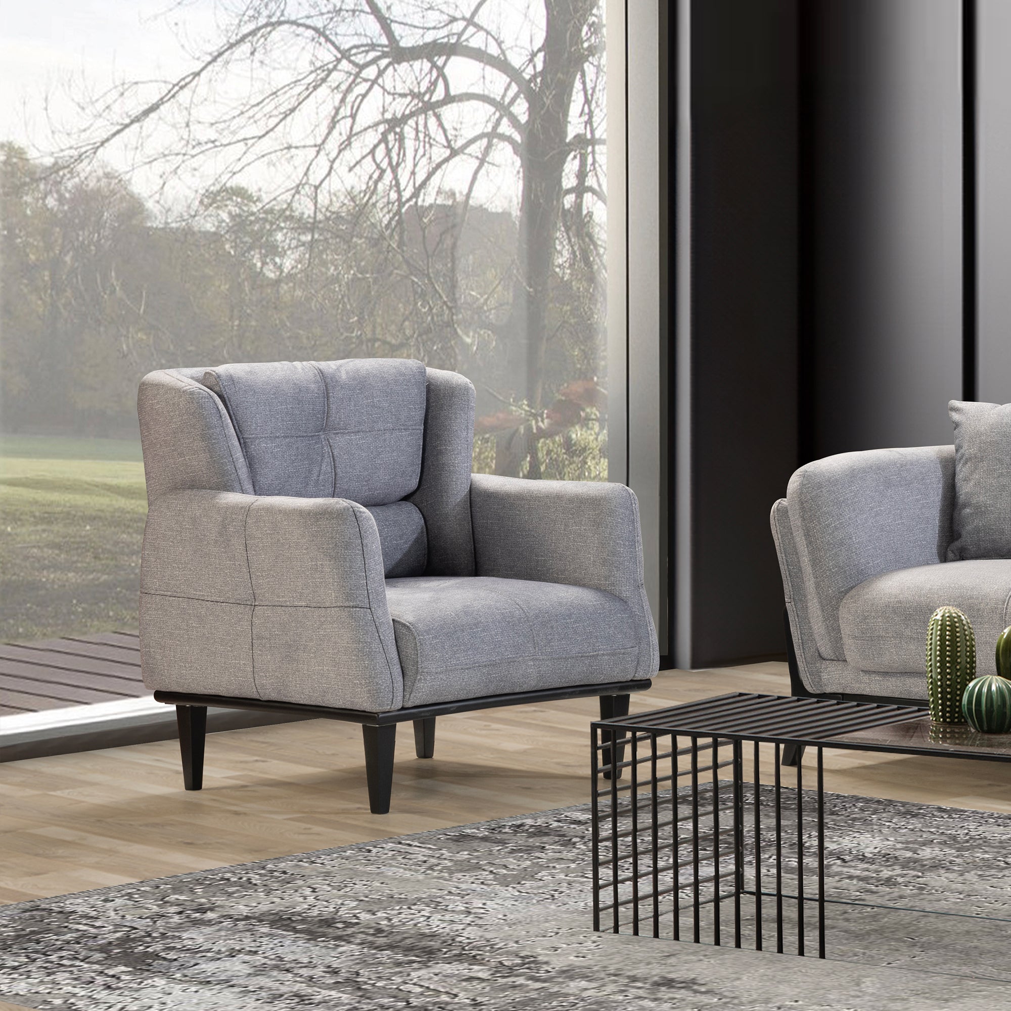Relax - Armchair - Grey Fabric