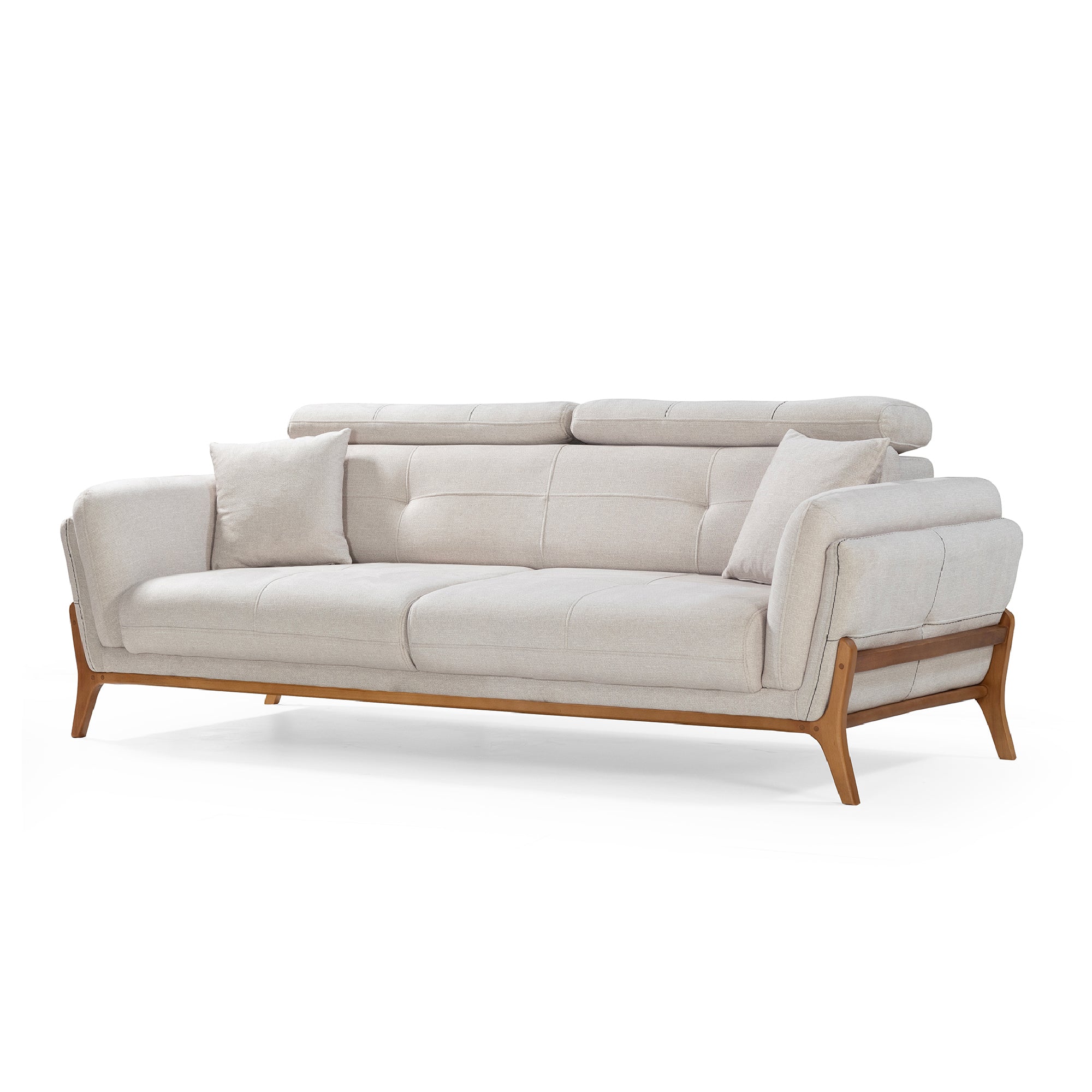Relax - 3-Seater Sofa - Beige Fabric