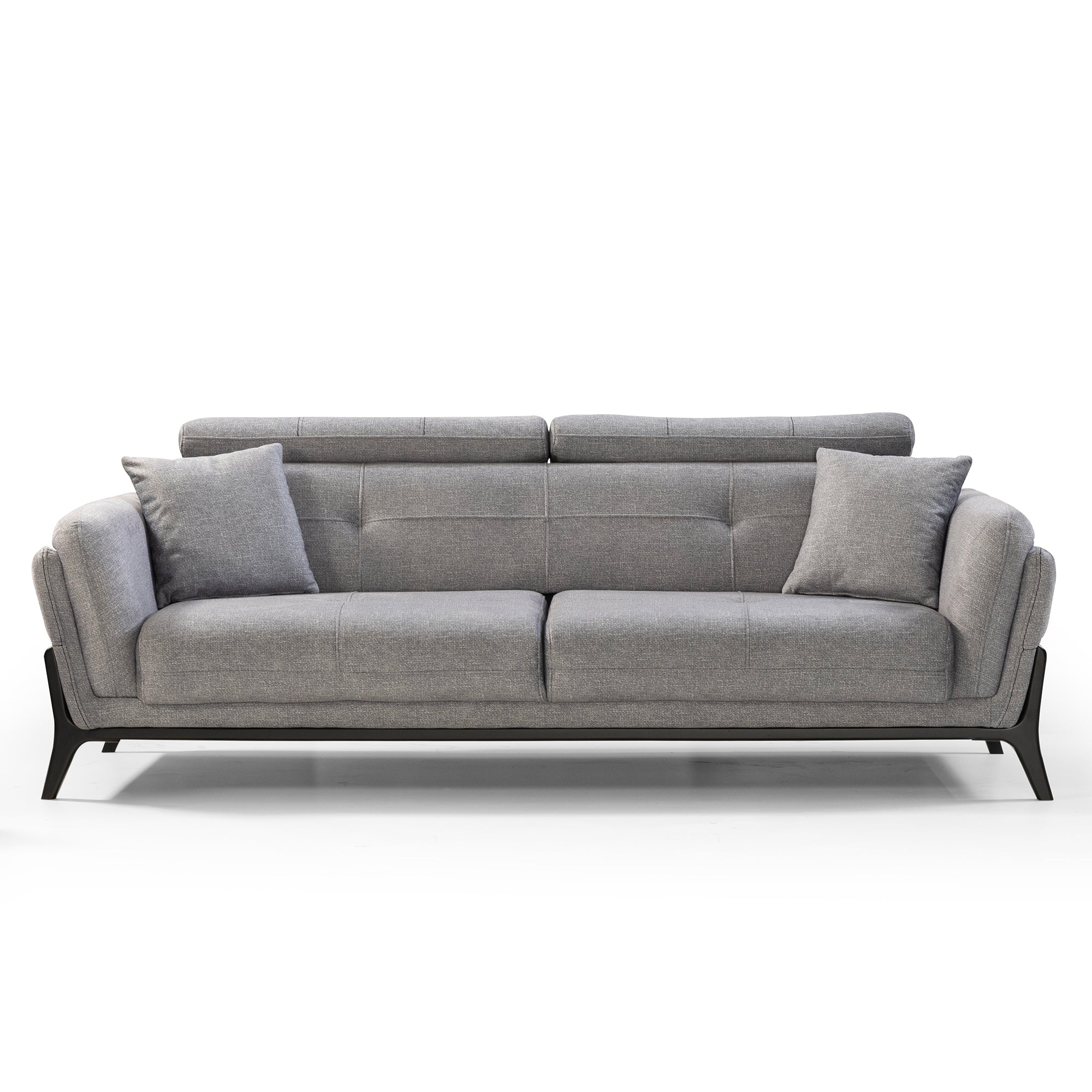 Relax - 3-Seater Sofa - Grey Fabric