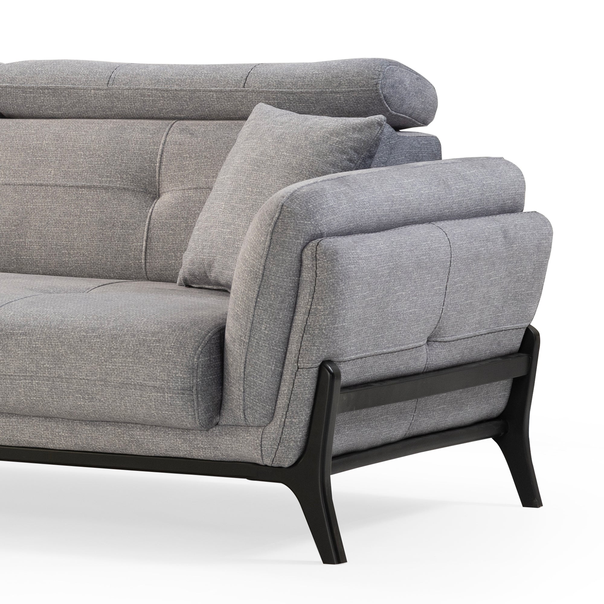 Relax - 3-Seater Sofa - Grey Fabric