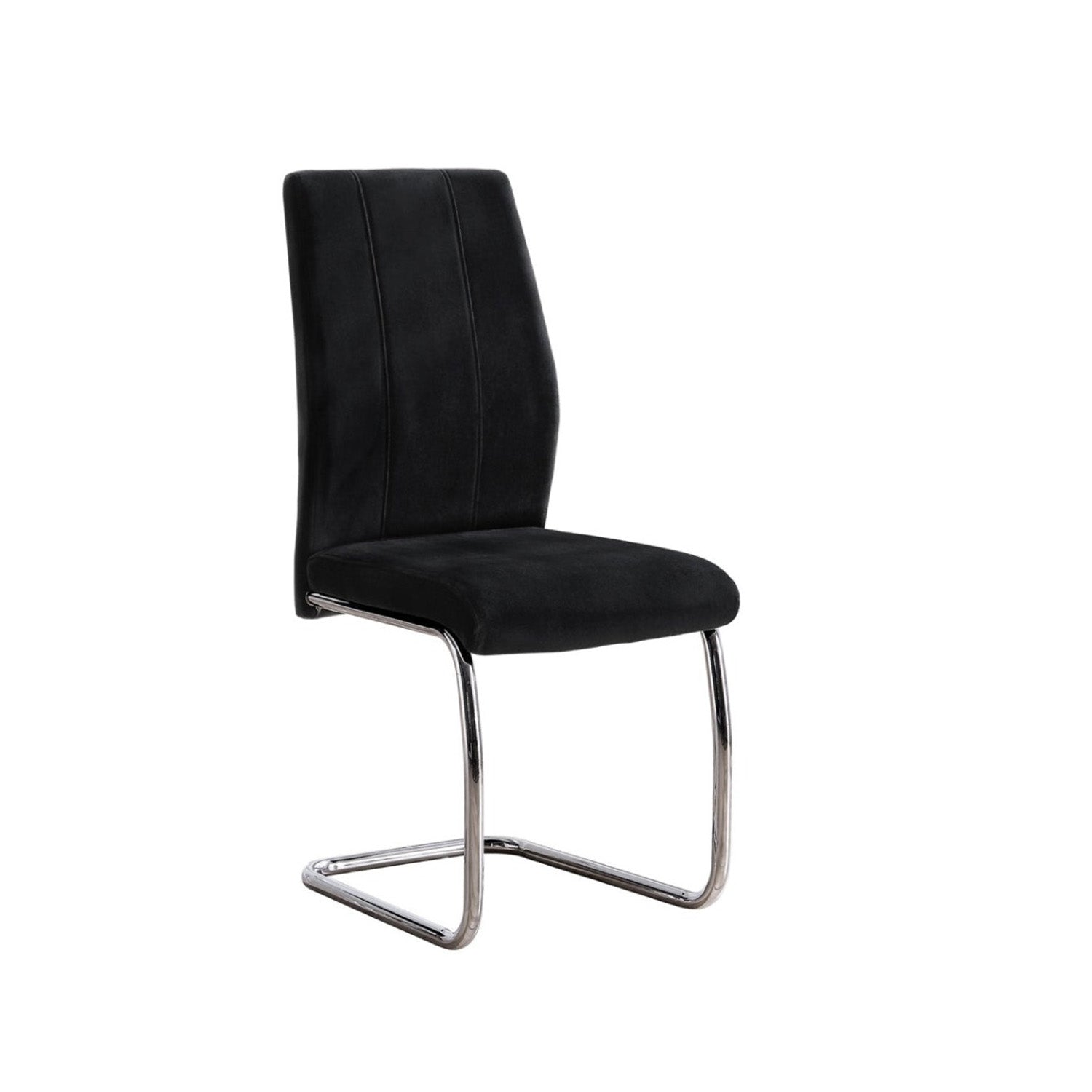 Alina - Chaise de Salle à Manger - Velour Noir